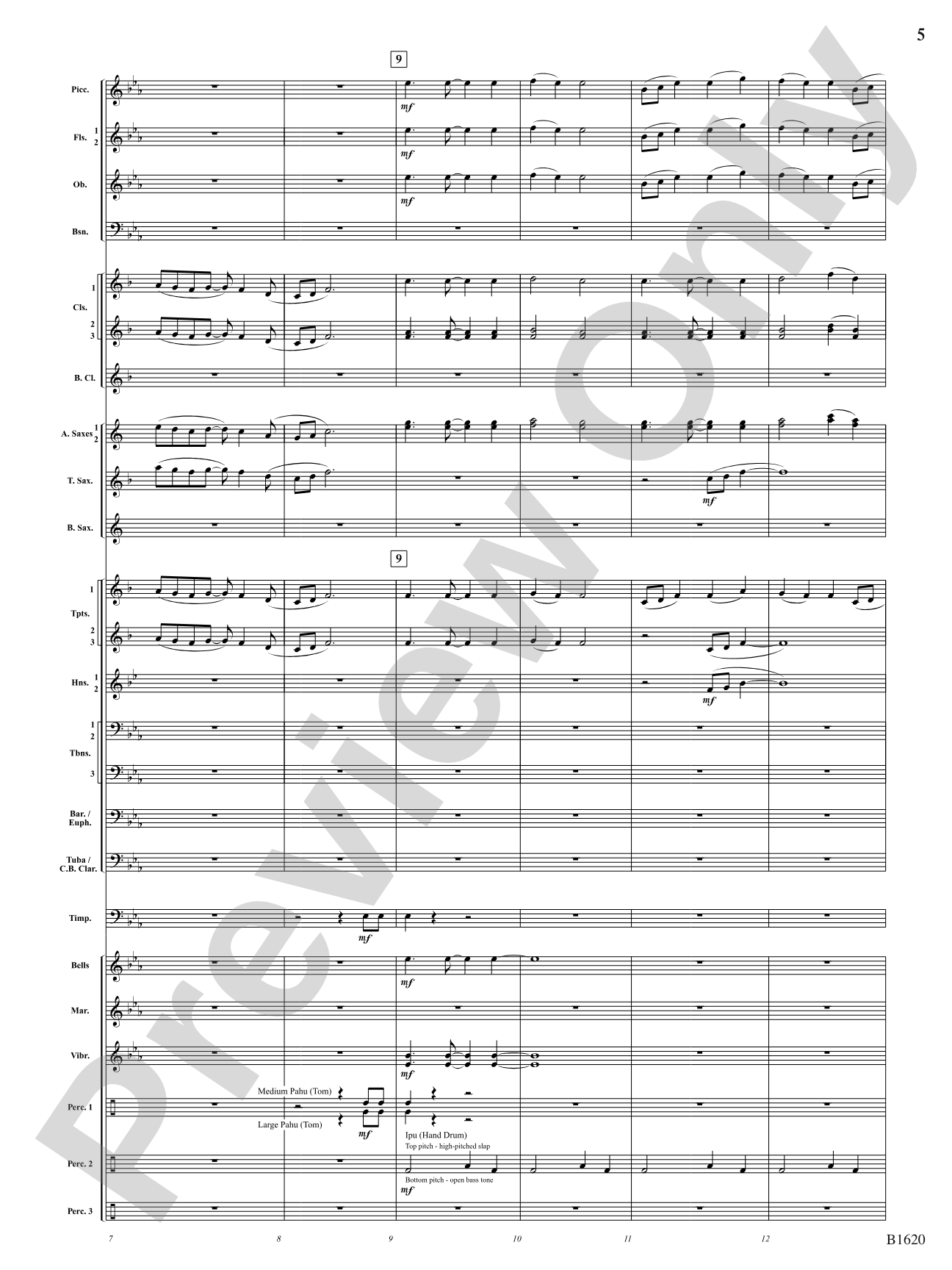 The Spirit of Aloha (Island Dance): Concert Band Conductor Score & Parts