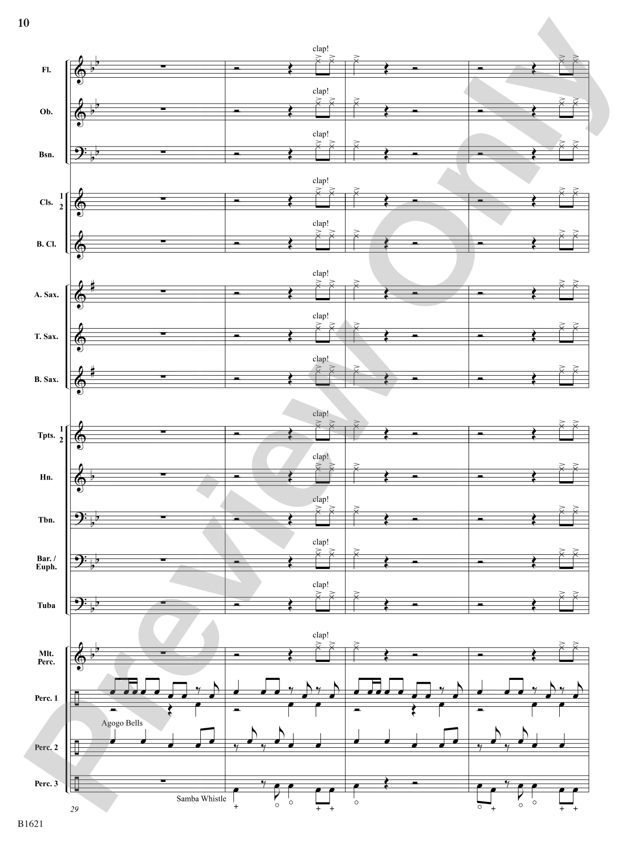 The Big Mambo: Concert Band Conductor Score & Parts