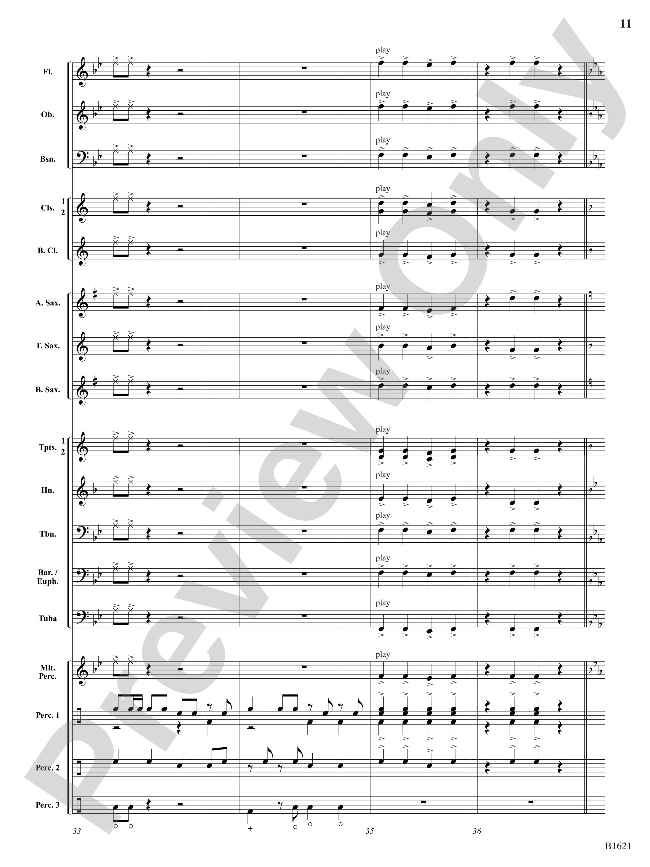 The Big Mambo: Concert Band Conductor Score & Parts