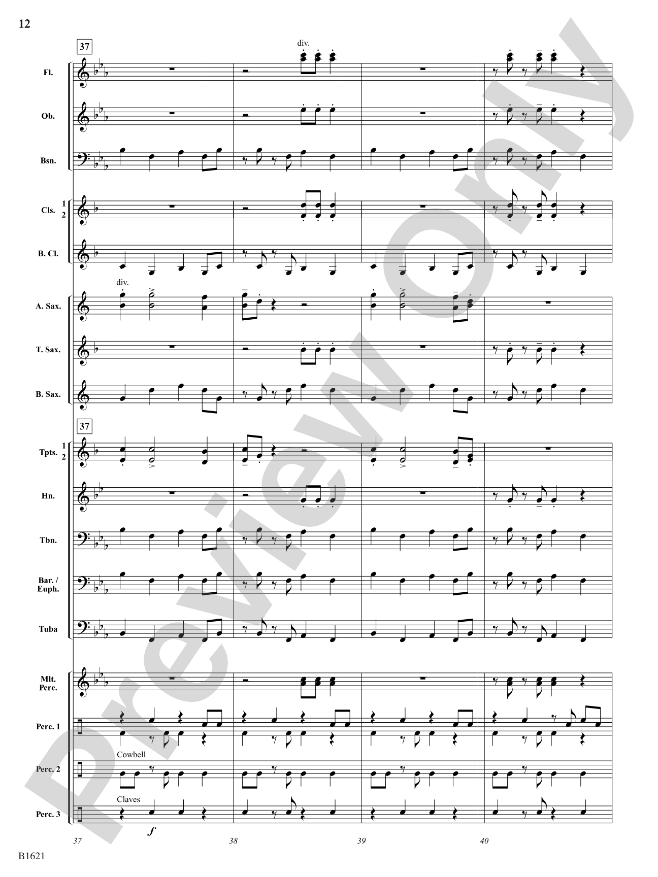 The Big Mambo: Concert Band Conductor Score & Parts