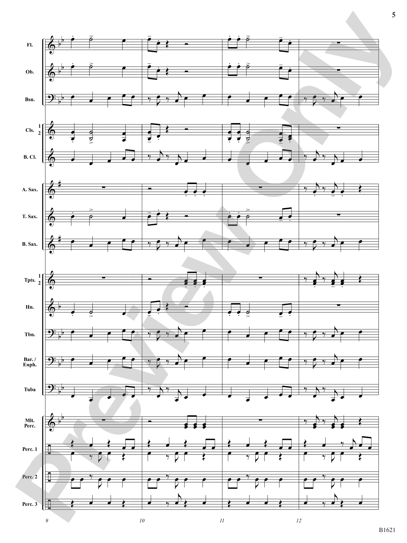 The Big Mambo: Concert Band Conductor Score & Parts