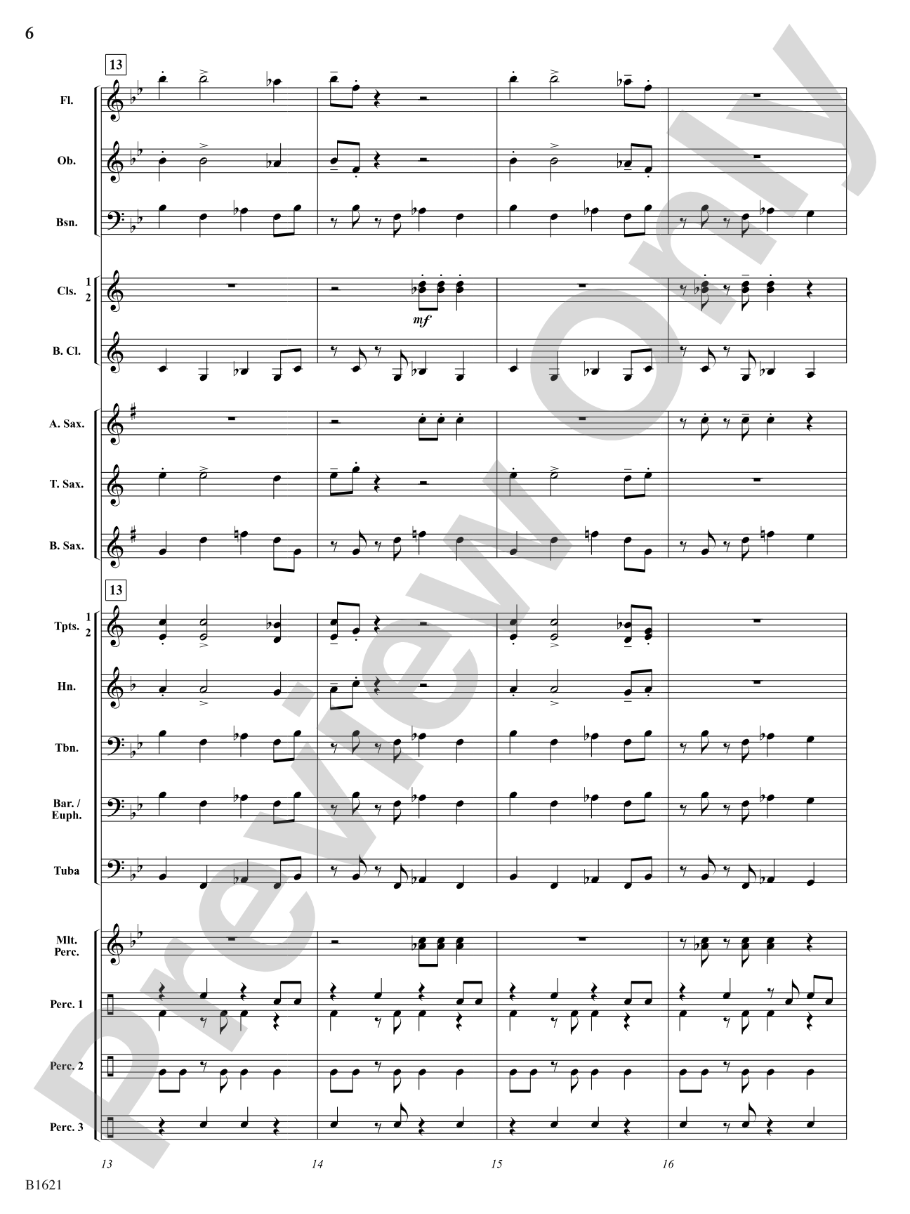 The Big Mambo: Concert Band Conductor Score & Parts