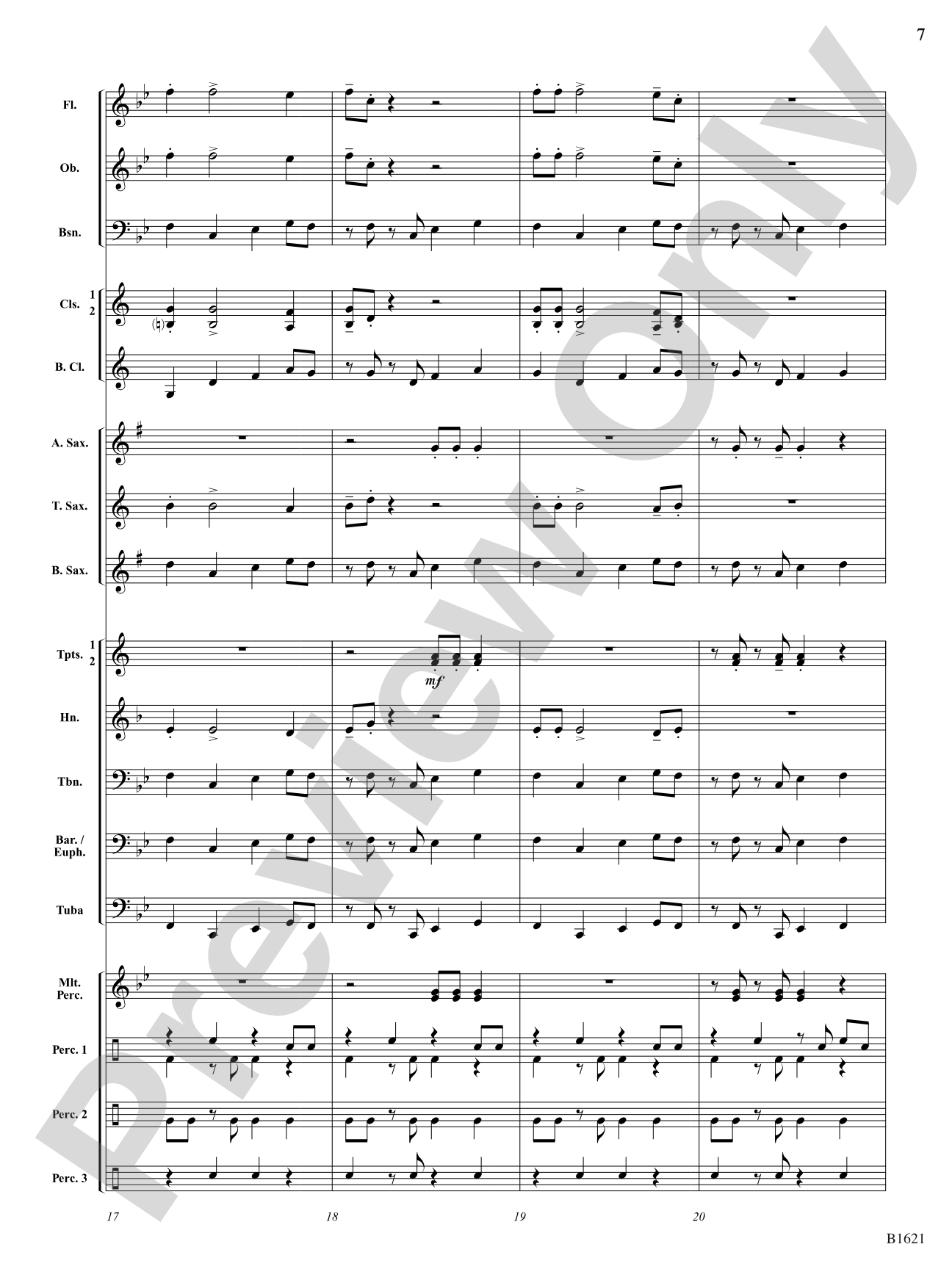 The Big Mambo: Concert Band Conductor Score & Parts