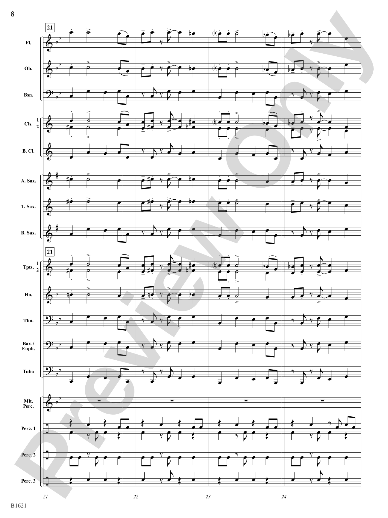 The Big Mambo: Concert Band Conductor Score & Parts