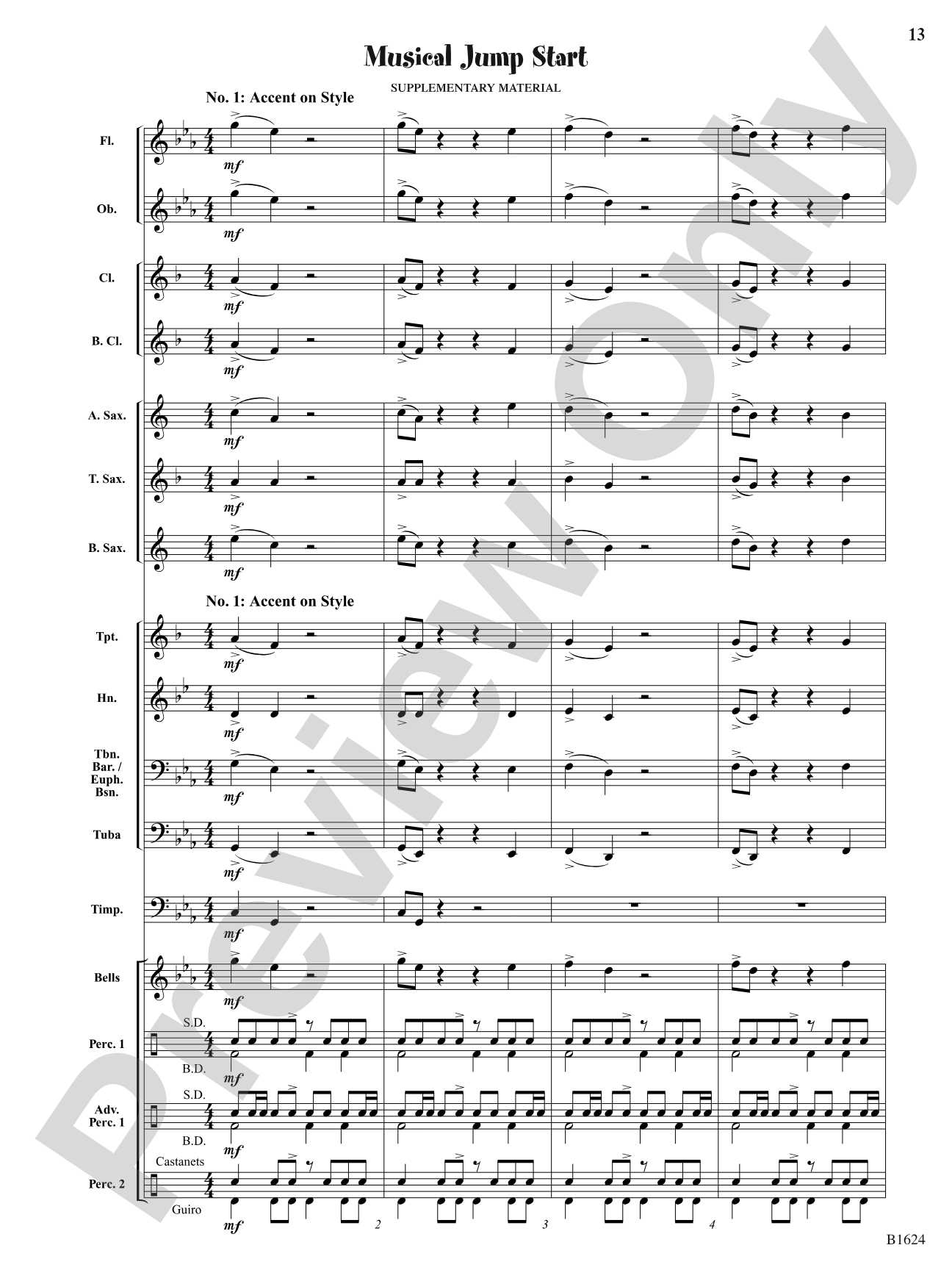 Bravado Tango: Score