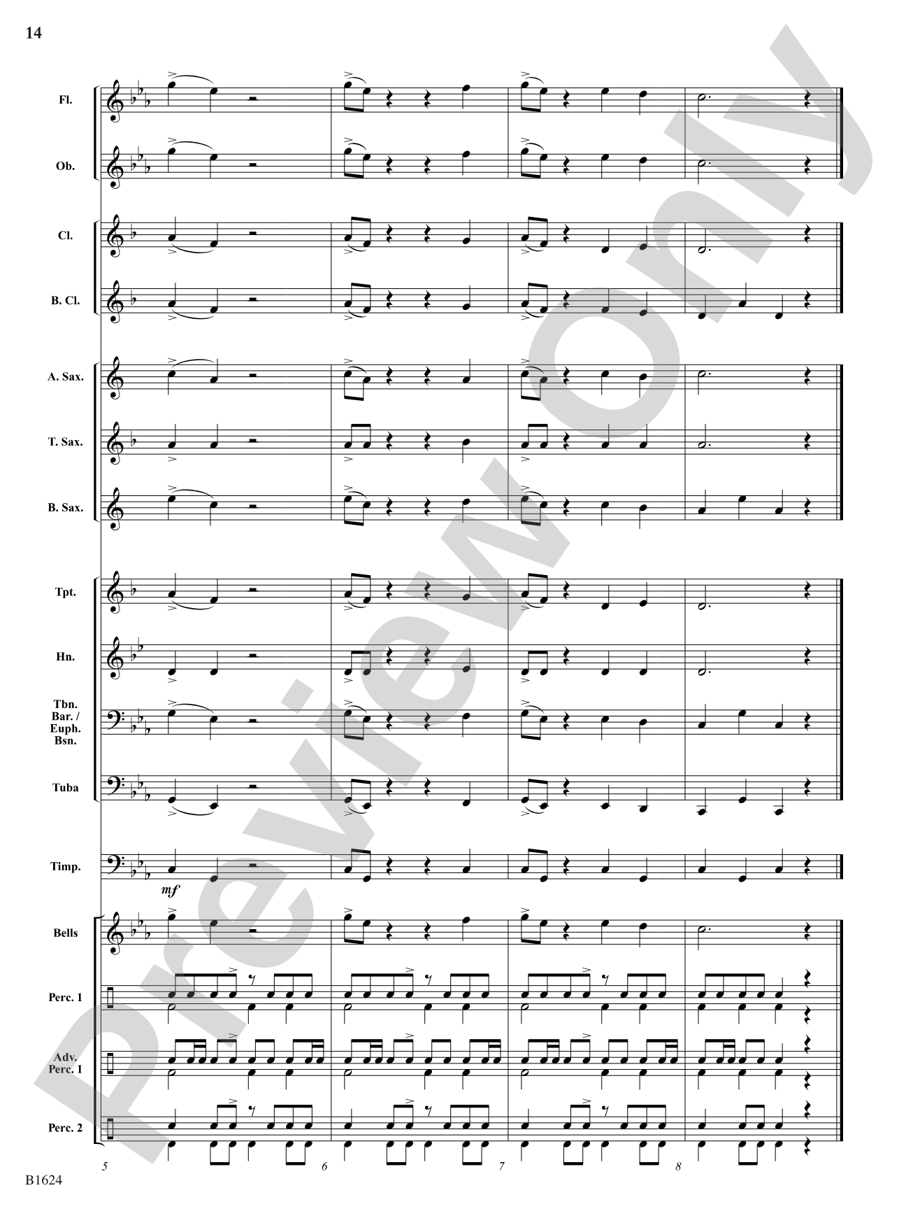 Bravado Tango: Score