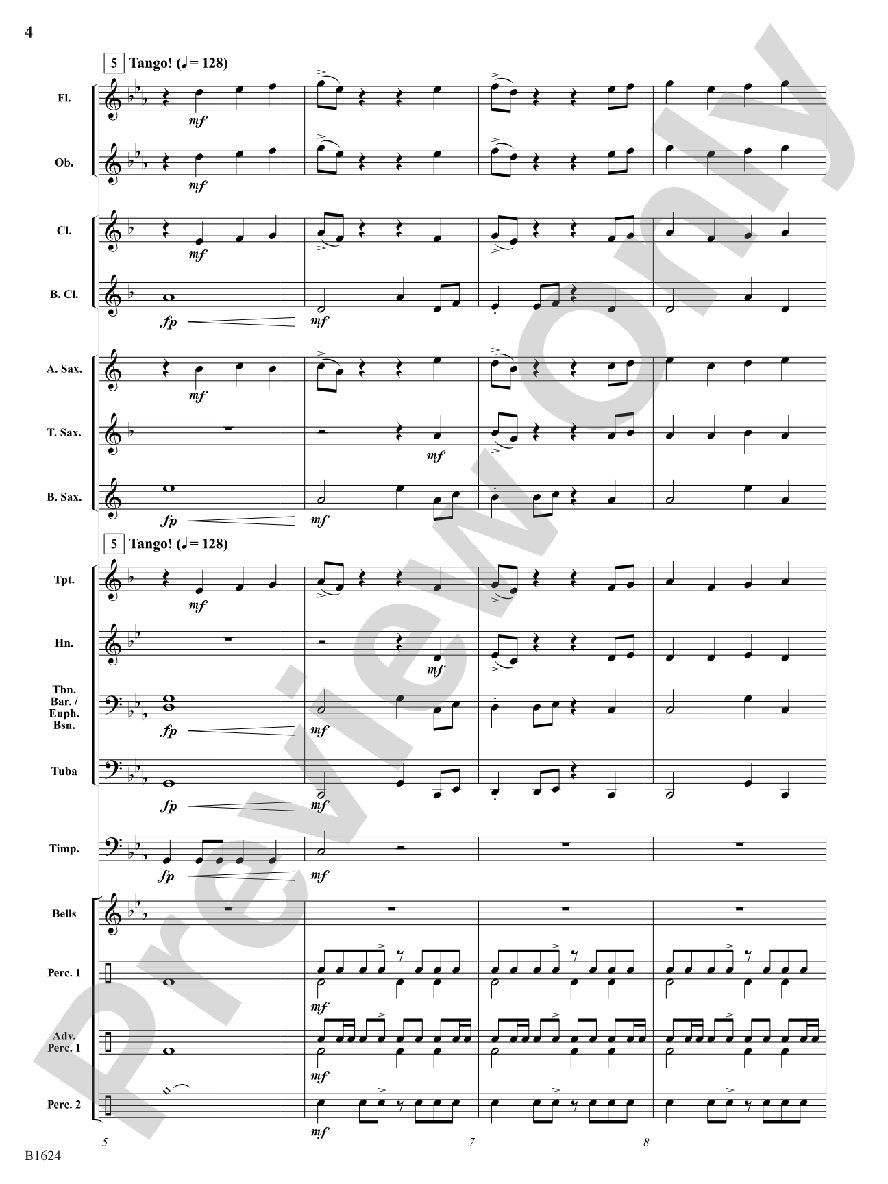 Bravado Tango: Score