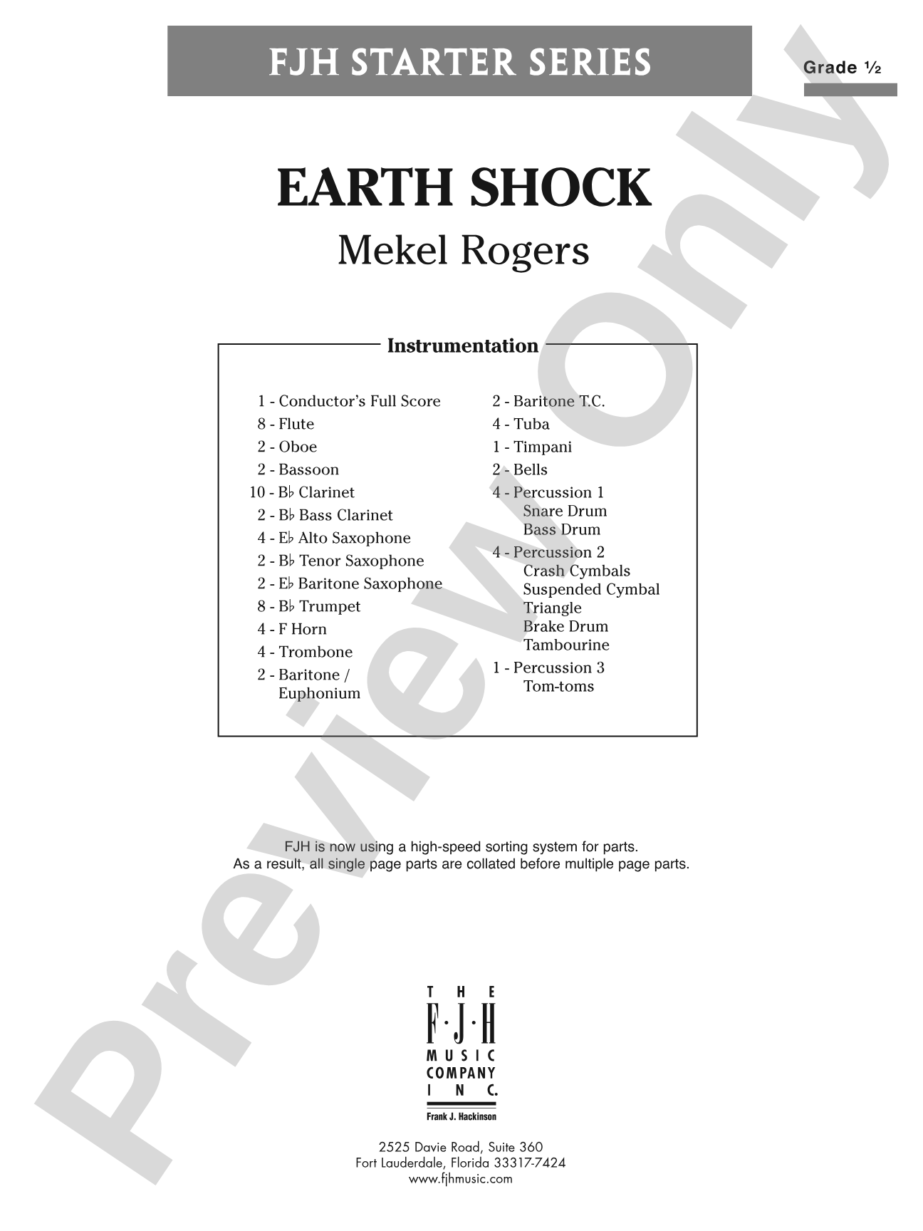 Earth Shock: Score