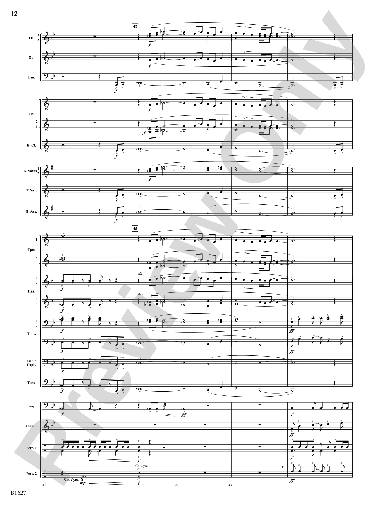 Skyline: Concert Band Conductor Score & Parts