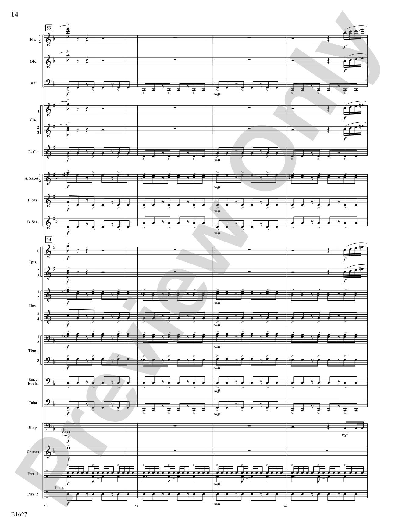 Skyline: Concert Band Conductor Score & Parts