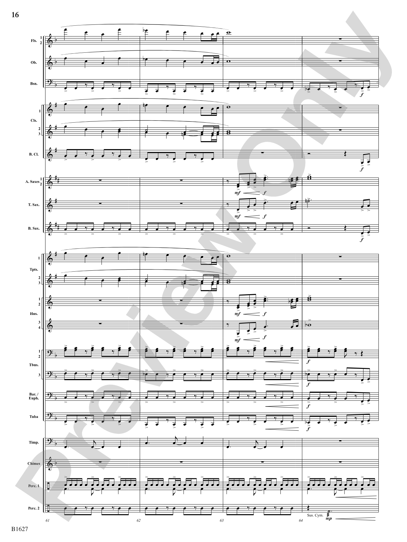 Skyline: Concert Band Conductor Score & Parts