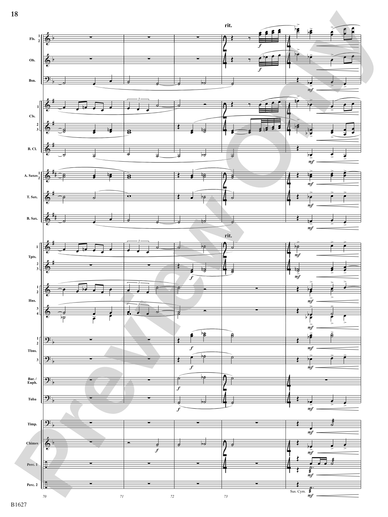 Skyline: Concert Band Conductor Score & Parts