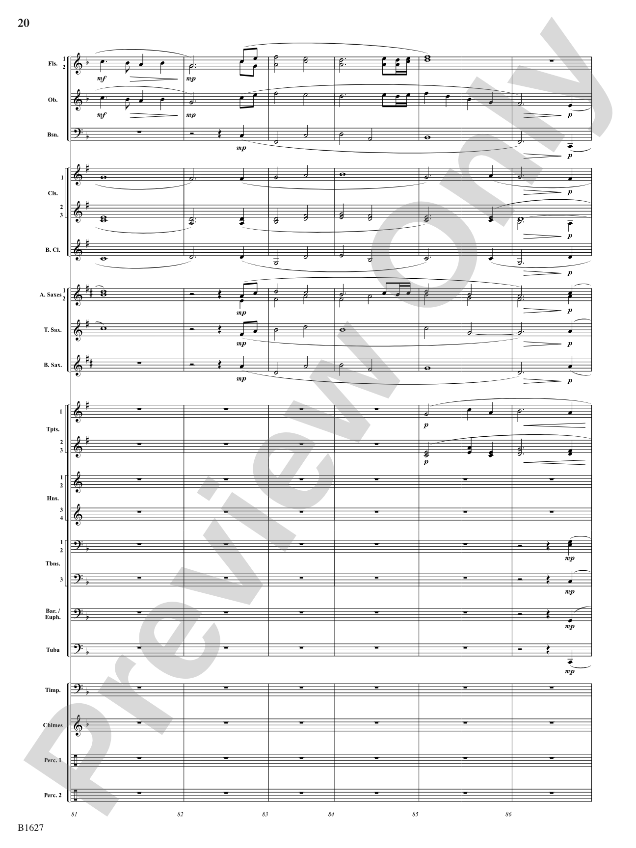 Skyline: Concert Band Conductor Score & Parts