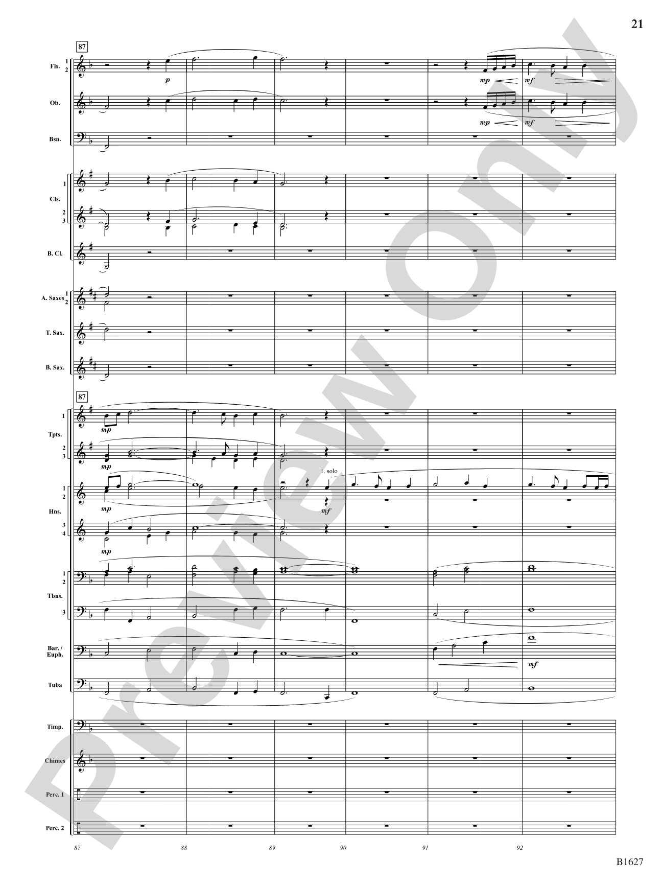 Skyline: Concert Band Conductor Score & Parts