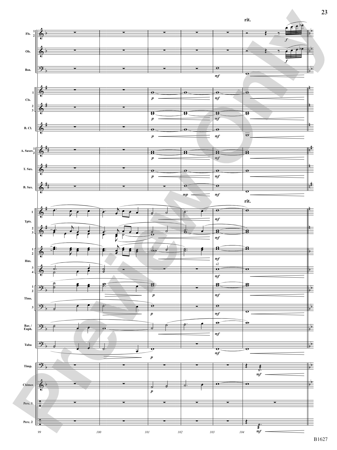 Skyline: Concert Band Conductor Score & Parts