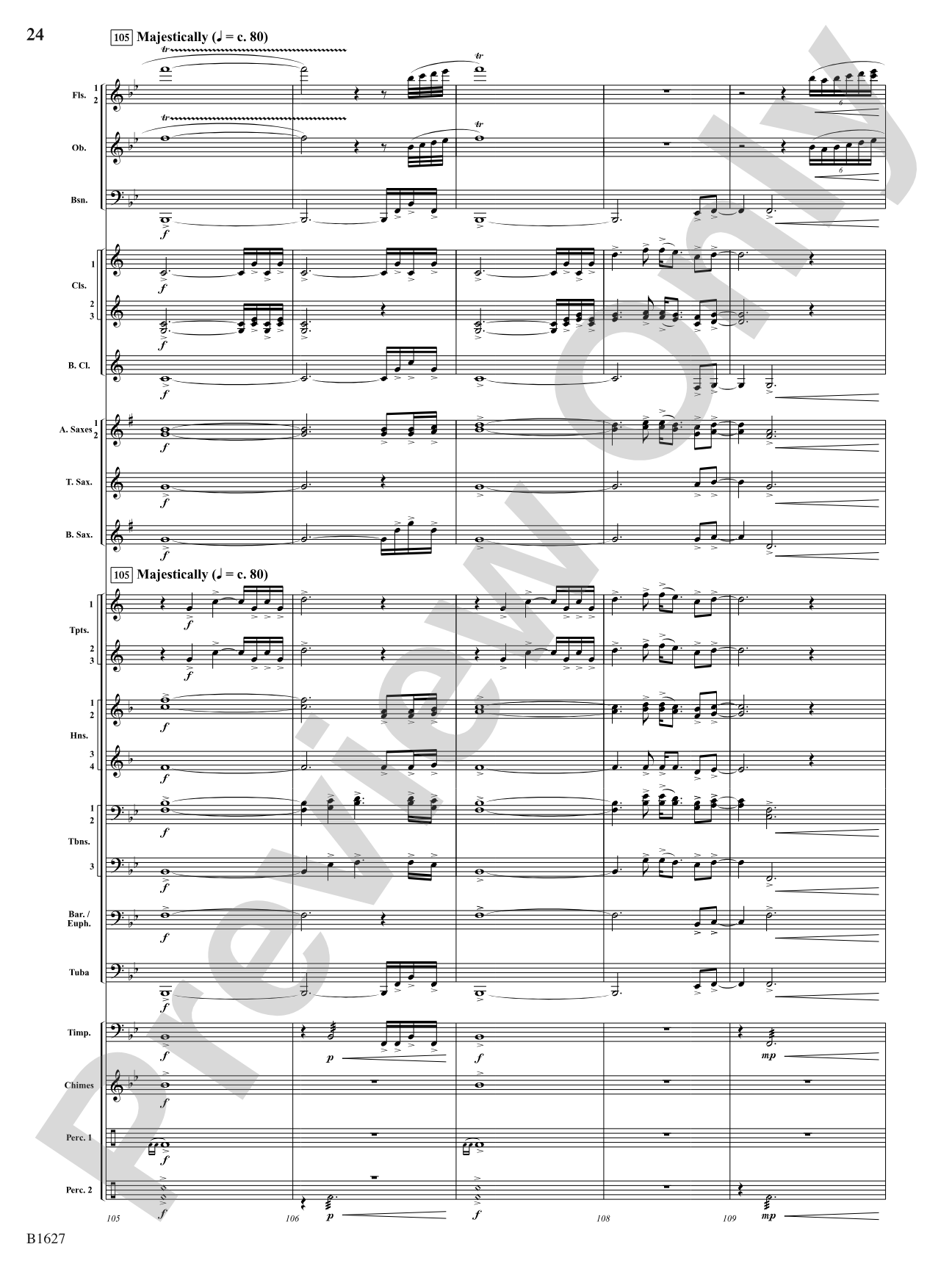 Skyline: Concert Band Conductor Score & Parts