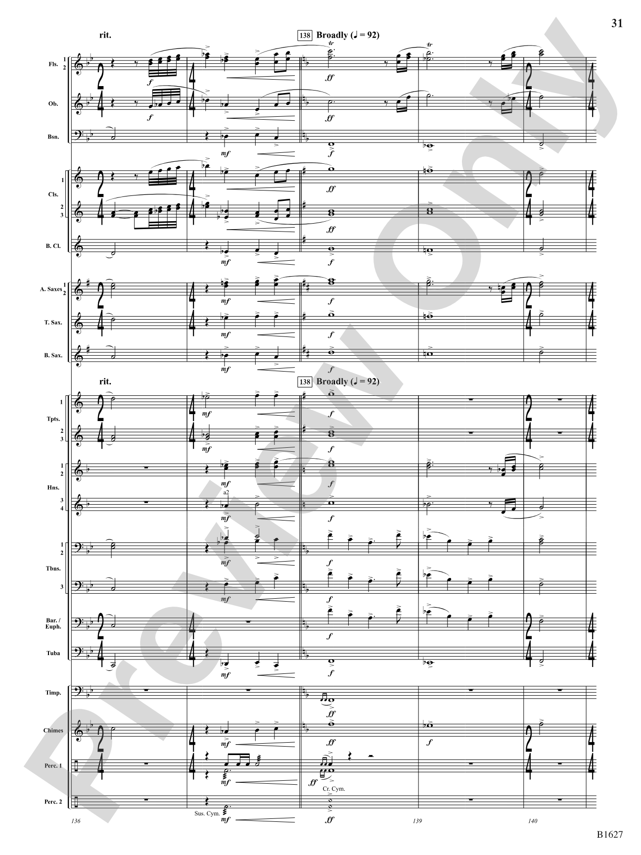 Skyline: Concert Band Conductor Score & Parts
