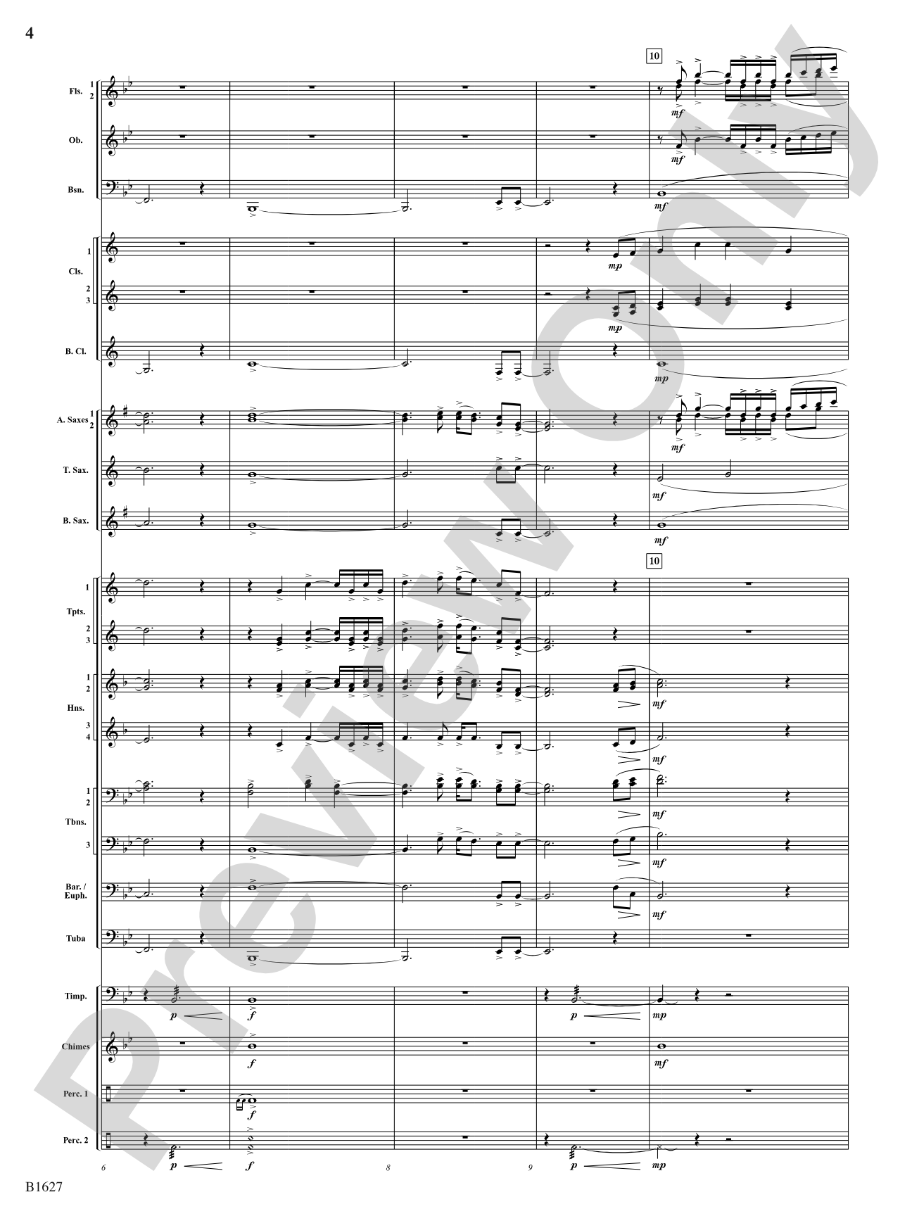 Skyline: Concert Band Conductor Score & Parts