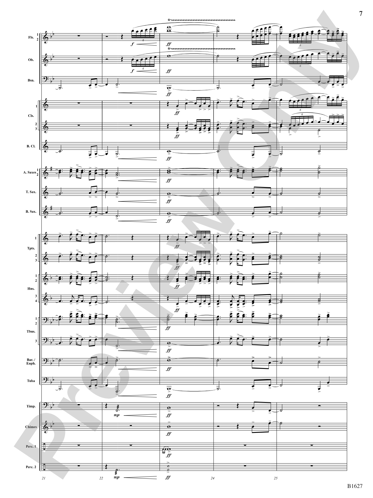 Skyline: Concert Band Conductor Score & Parts