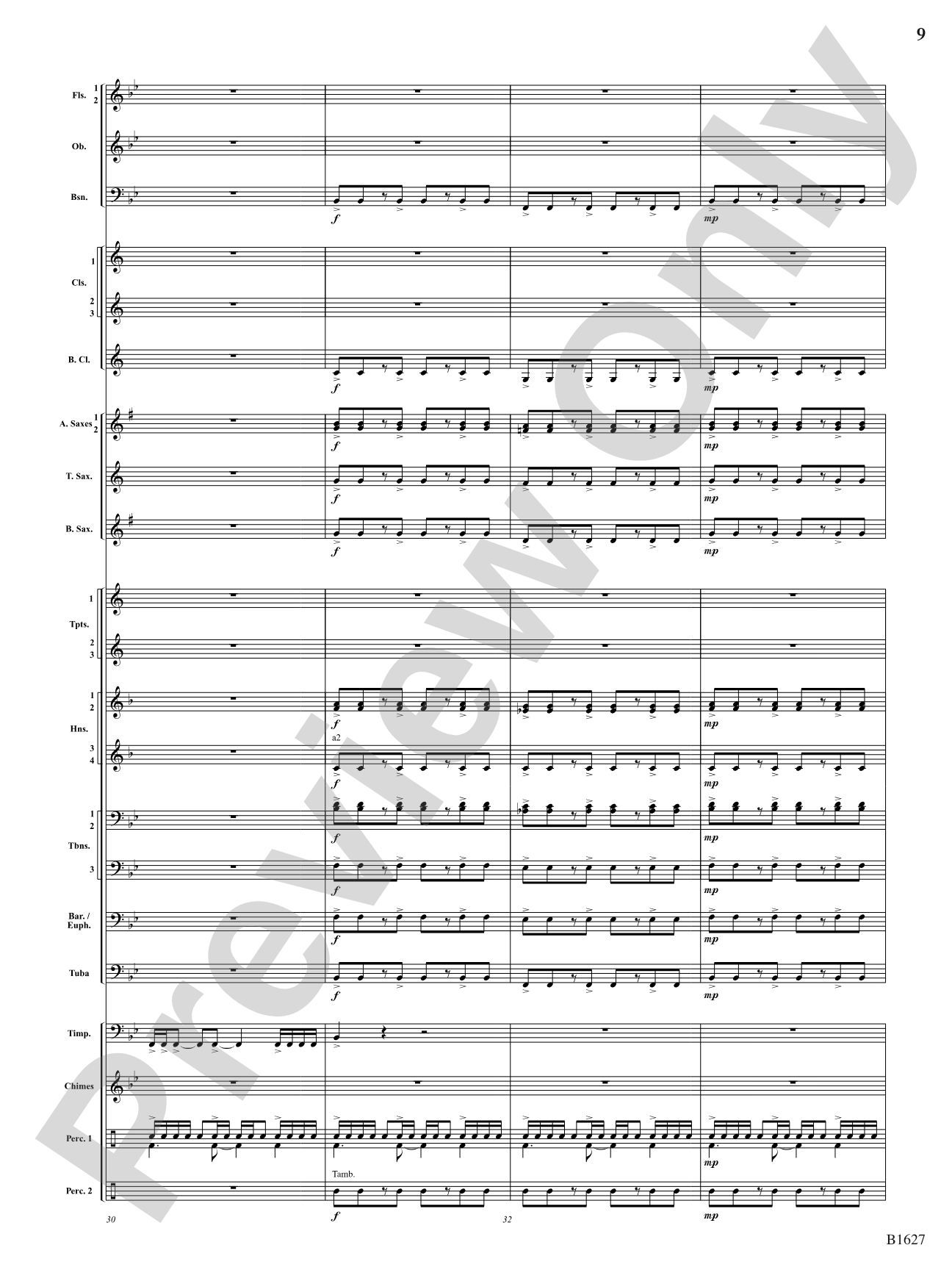 Skyline: Concert Band Conductor Score & Parts