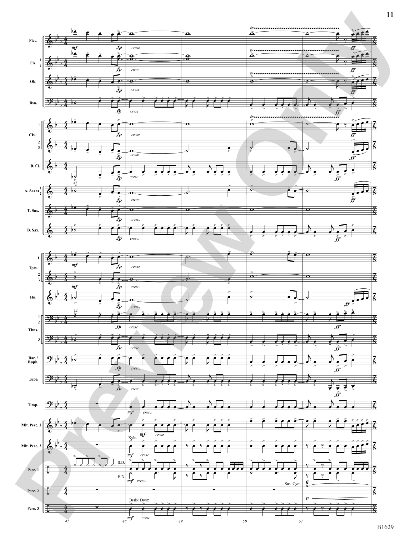 Kinetic Dances: Concert Band Conductor Score & Parts