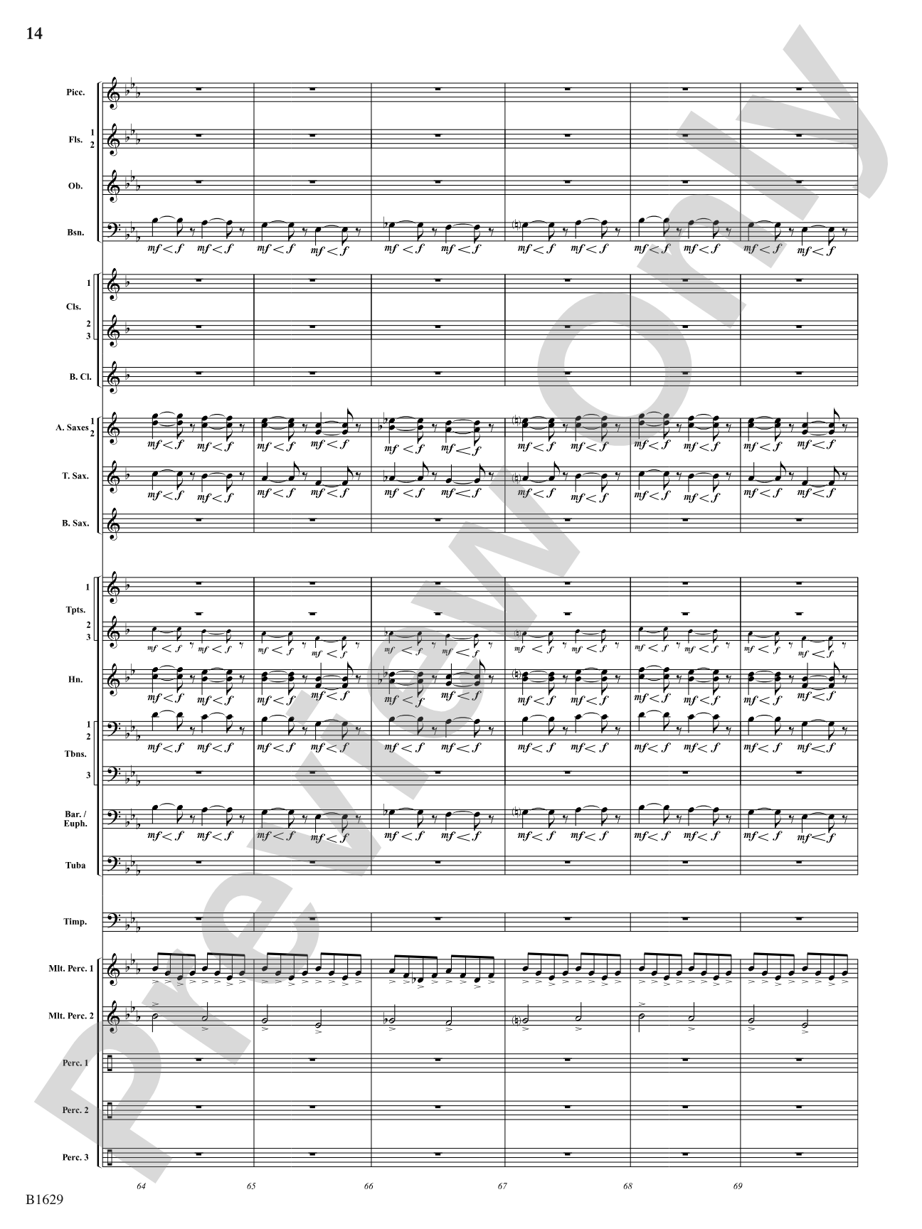 Kinetic Dances: Concert Band Conductor Score & Parts