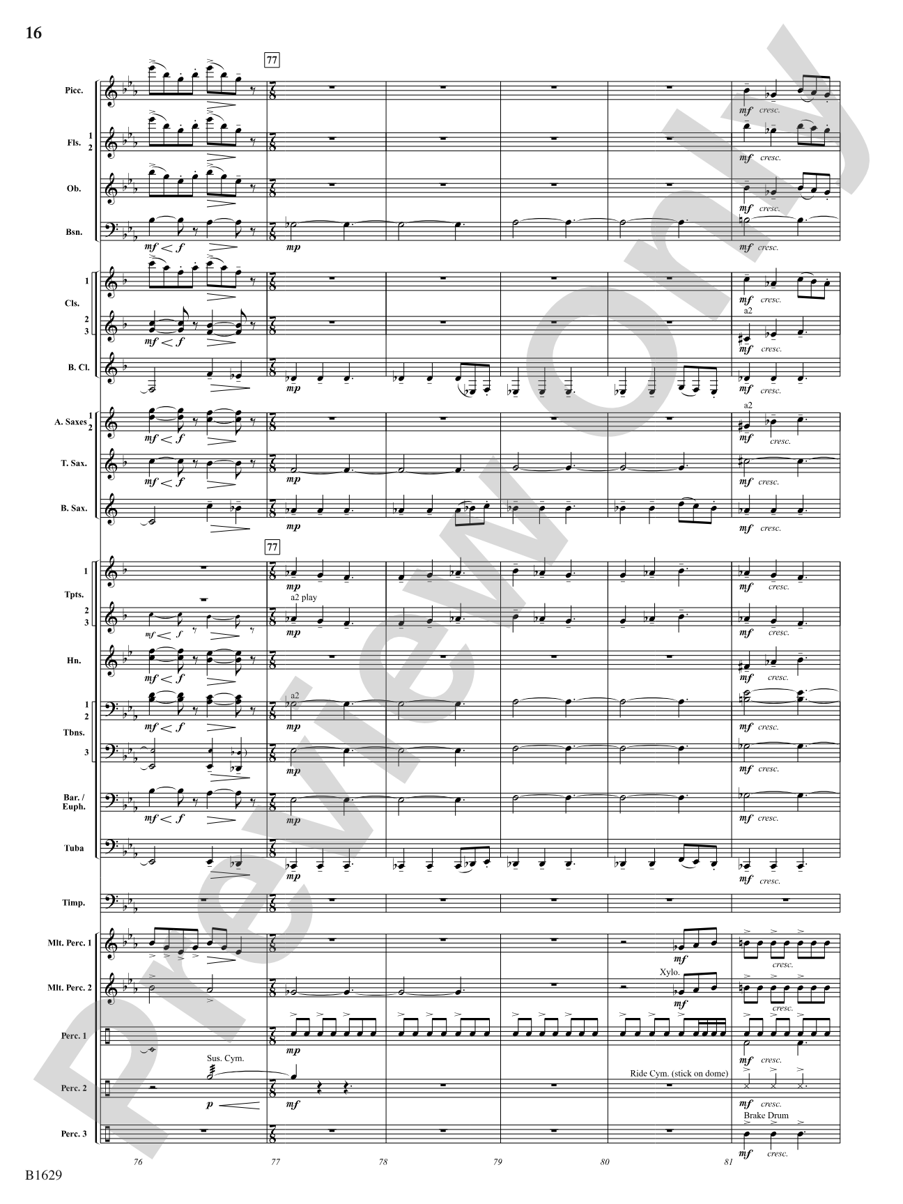 Kinetic Dances: Concert Band Conductor Score & Parts