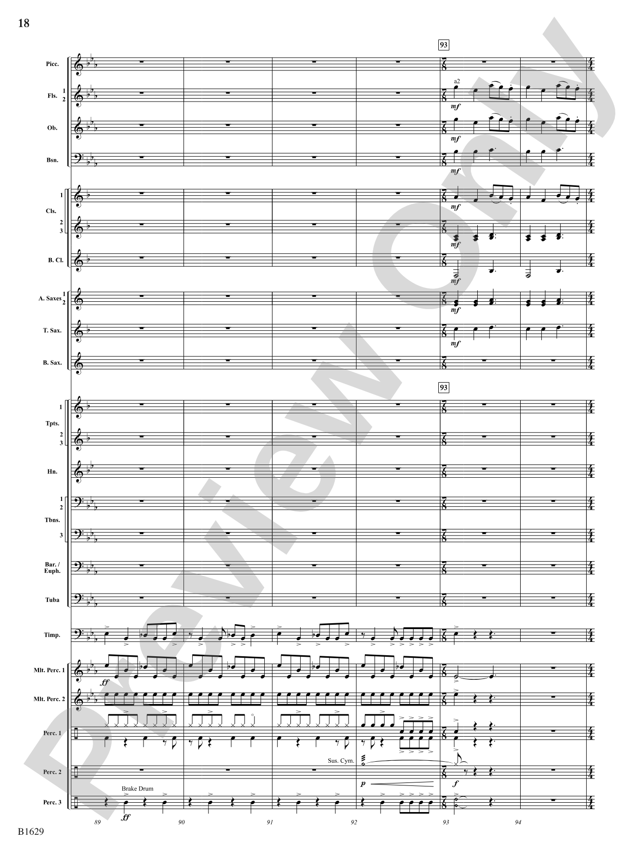 Kinetic Dances: Concert Band Conductor Score & Parts
