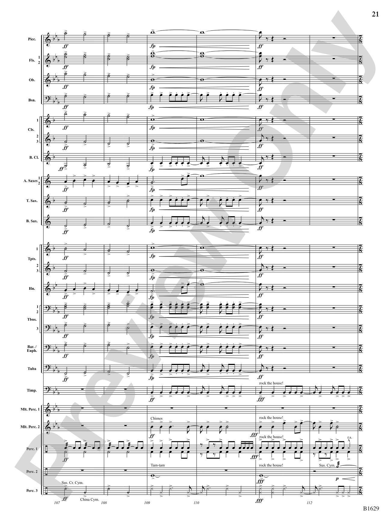 Kinetic Dances: Concert Band Conductor Score & Parts