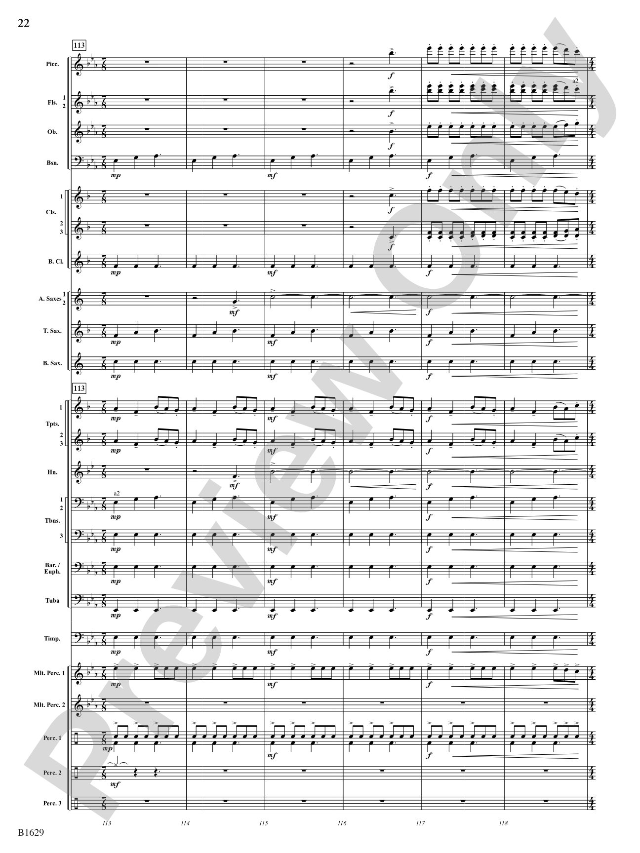 Kinetic Dances: Concert Band Conductor Score & Parts