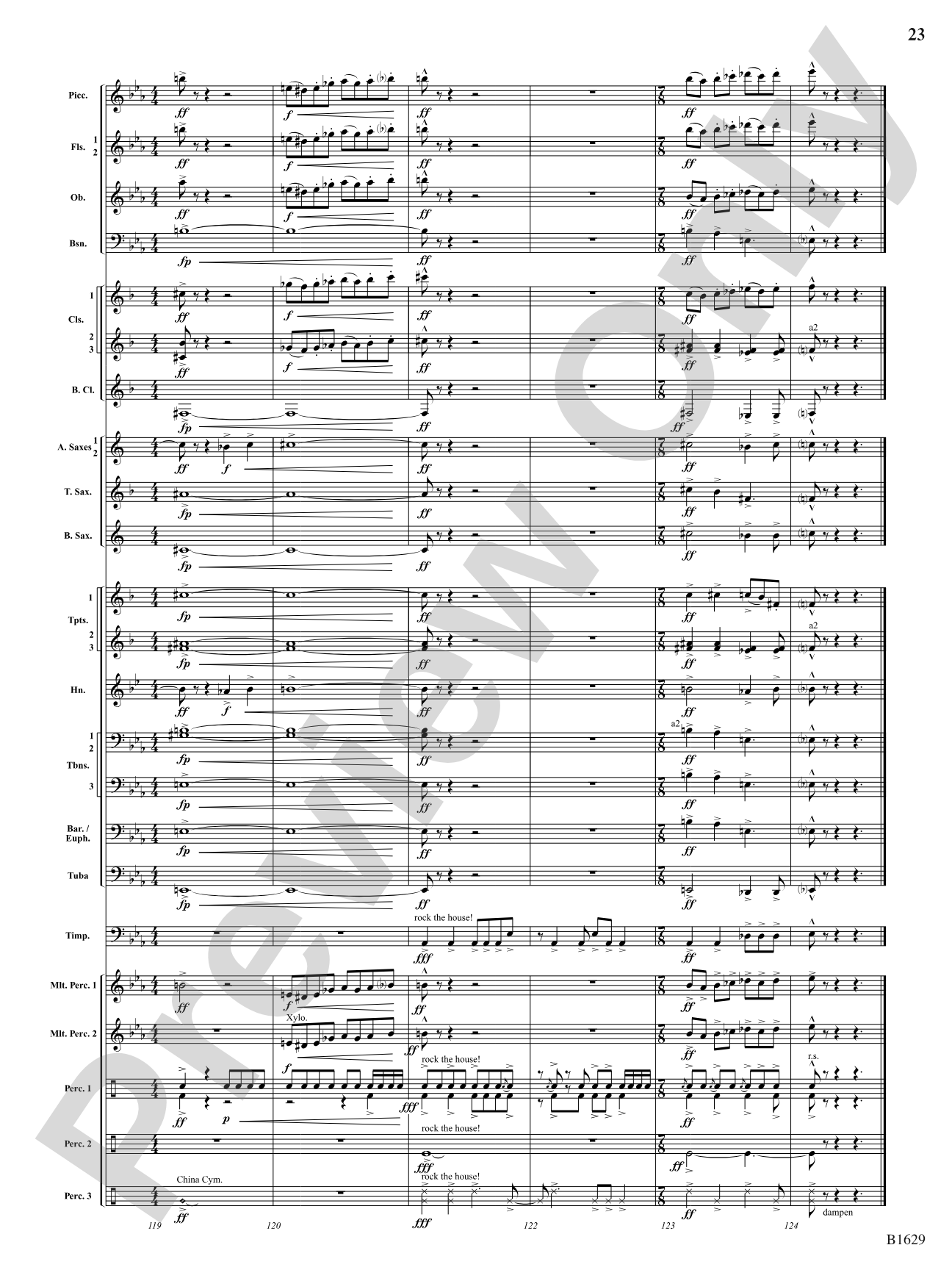 Kinetic Dances: Concert Band Conductor Score & Parts