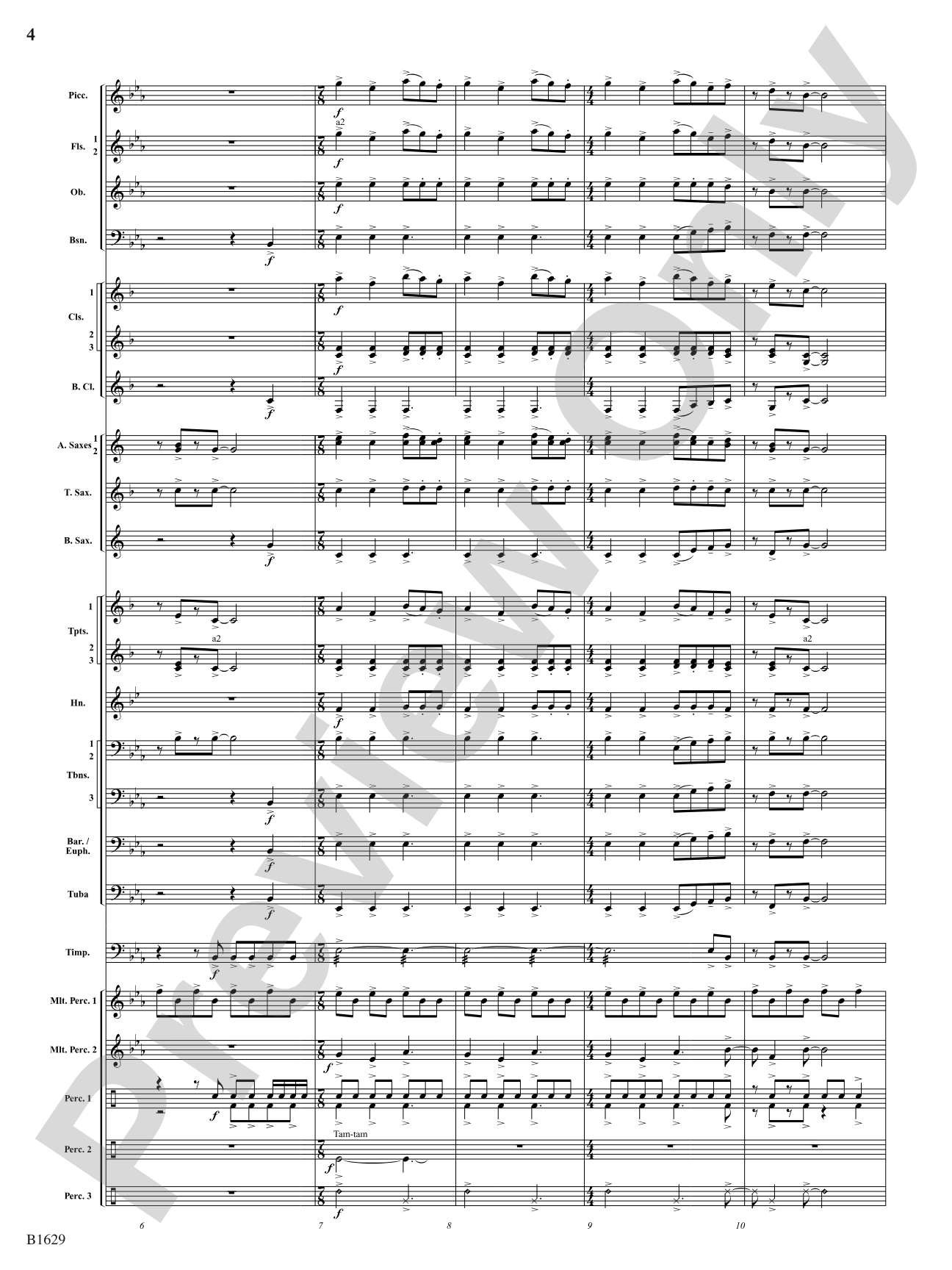 Kinetic Dances: Concert Band Conductor Score & Parts