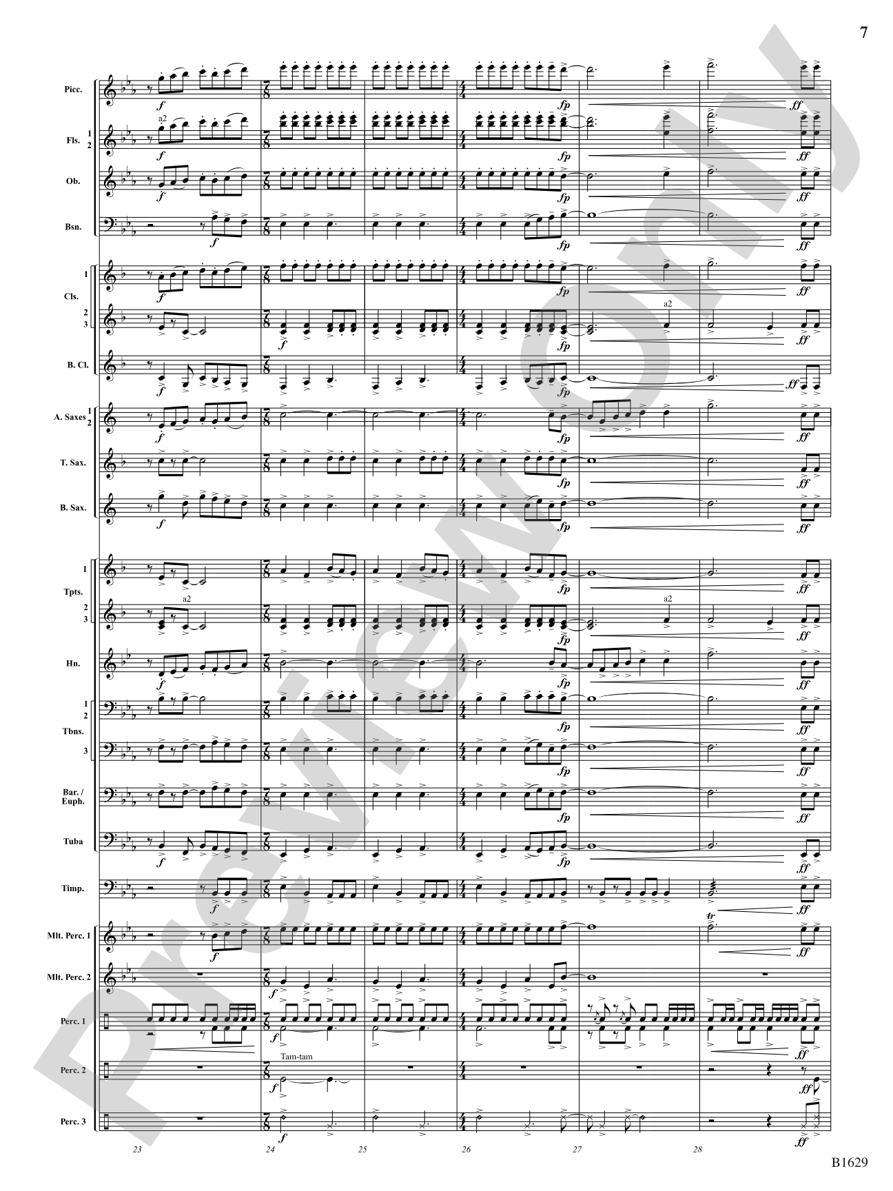 Kinetic Dances: Concert Band Conductor Score & Parts