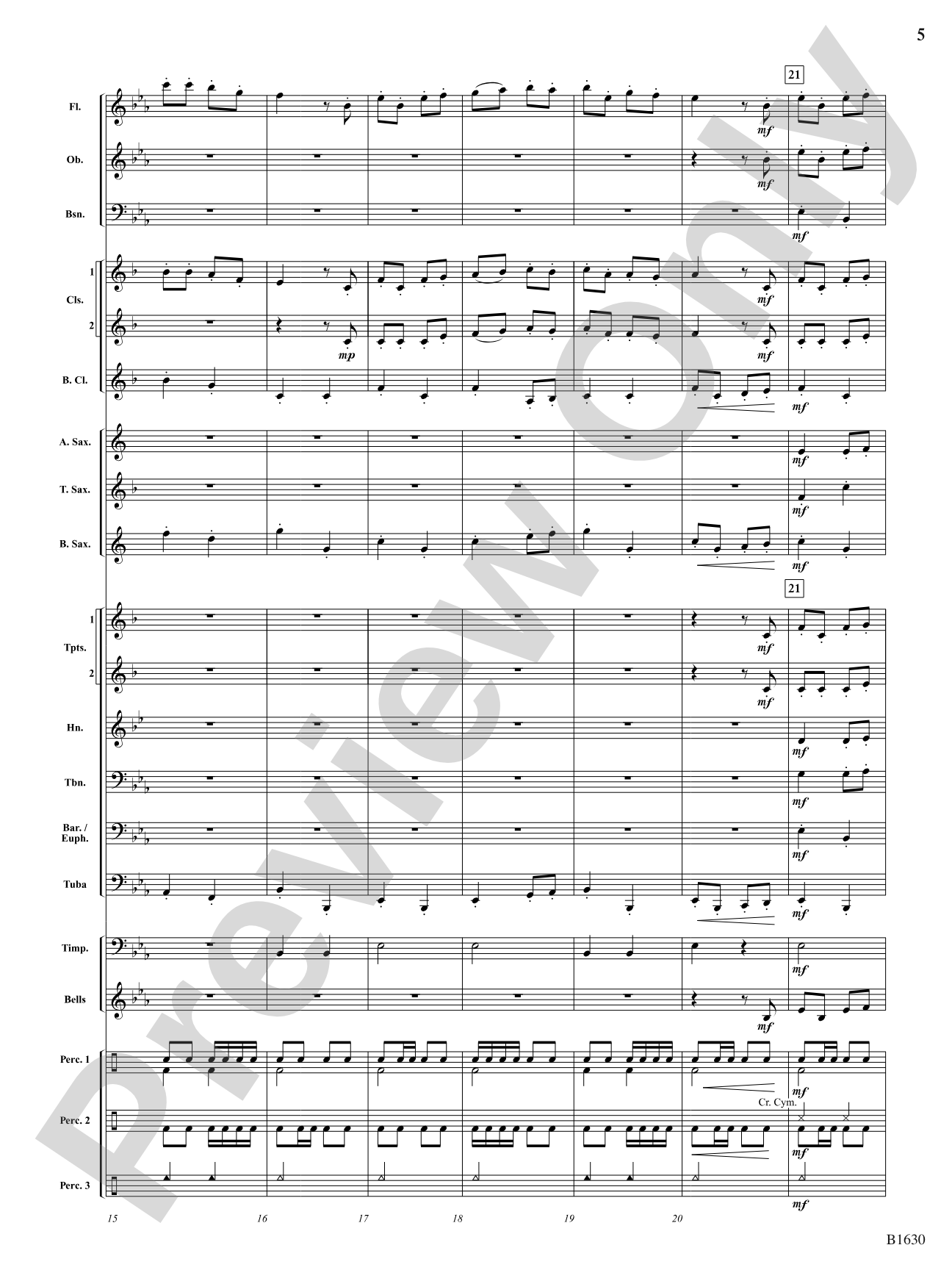 March to Buckingham Palace: Concert Band Conductor Score & Parts