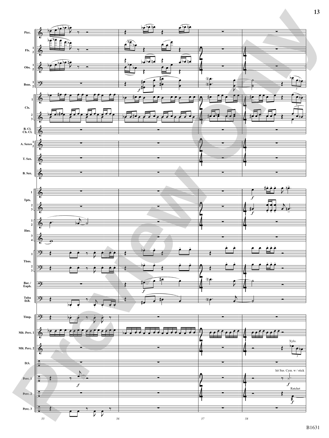 A Toonful Tune: Concert Band Conductor Score & Parts