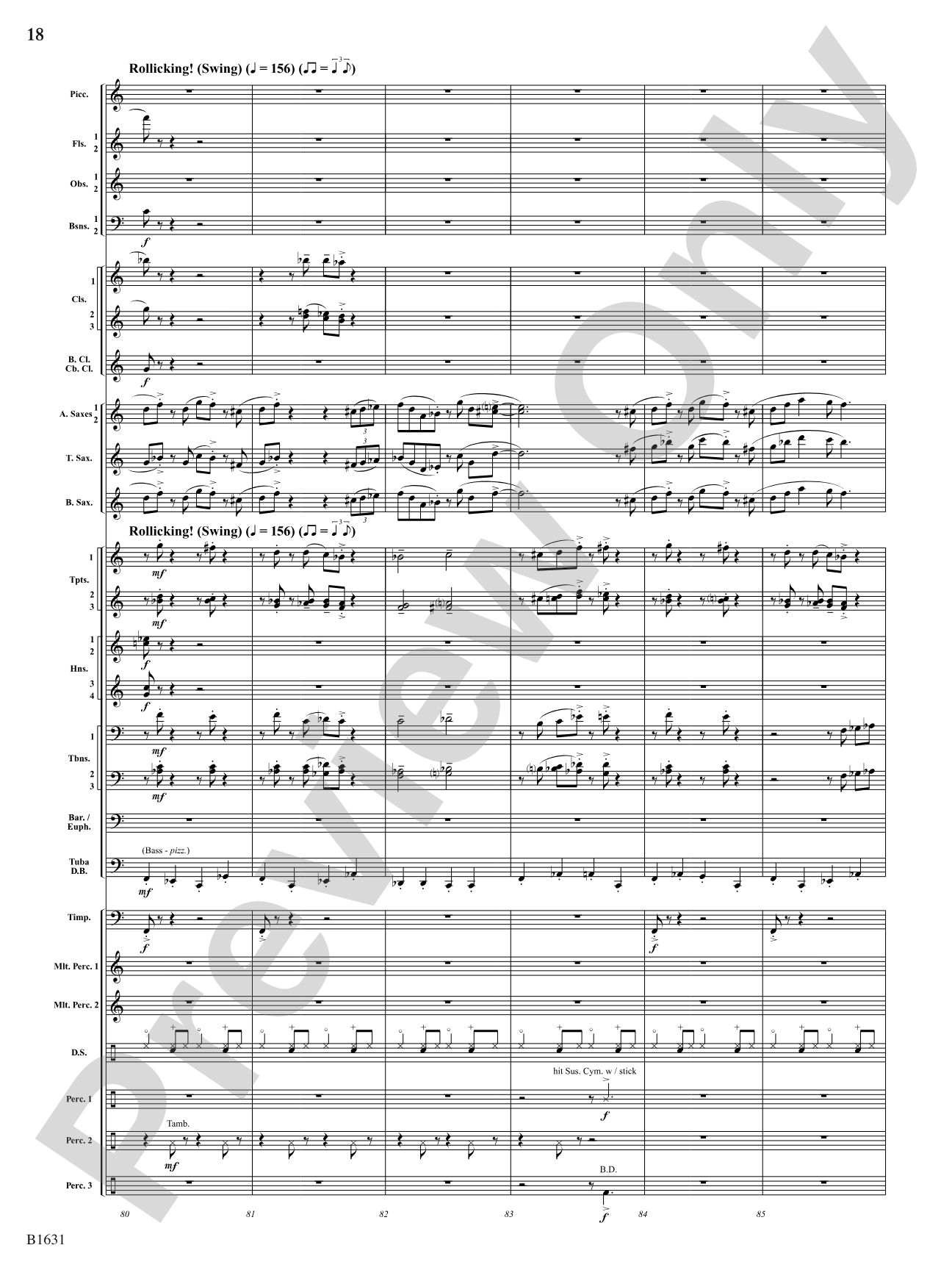 A Toonful Tune: Concert Band Conductor Score & Parts