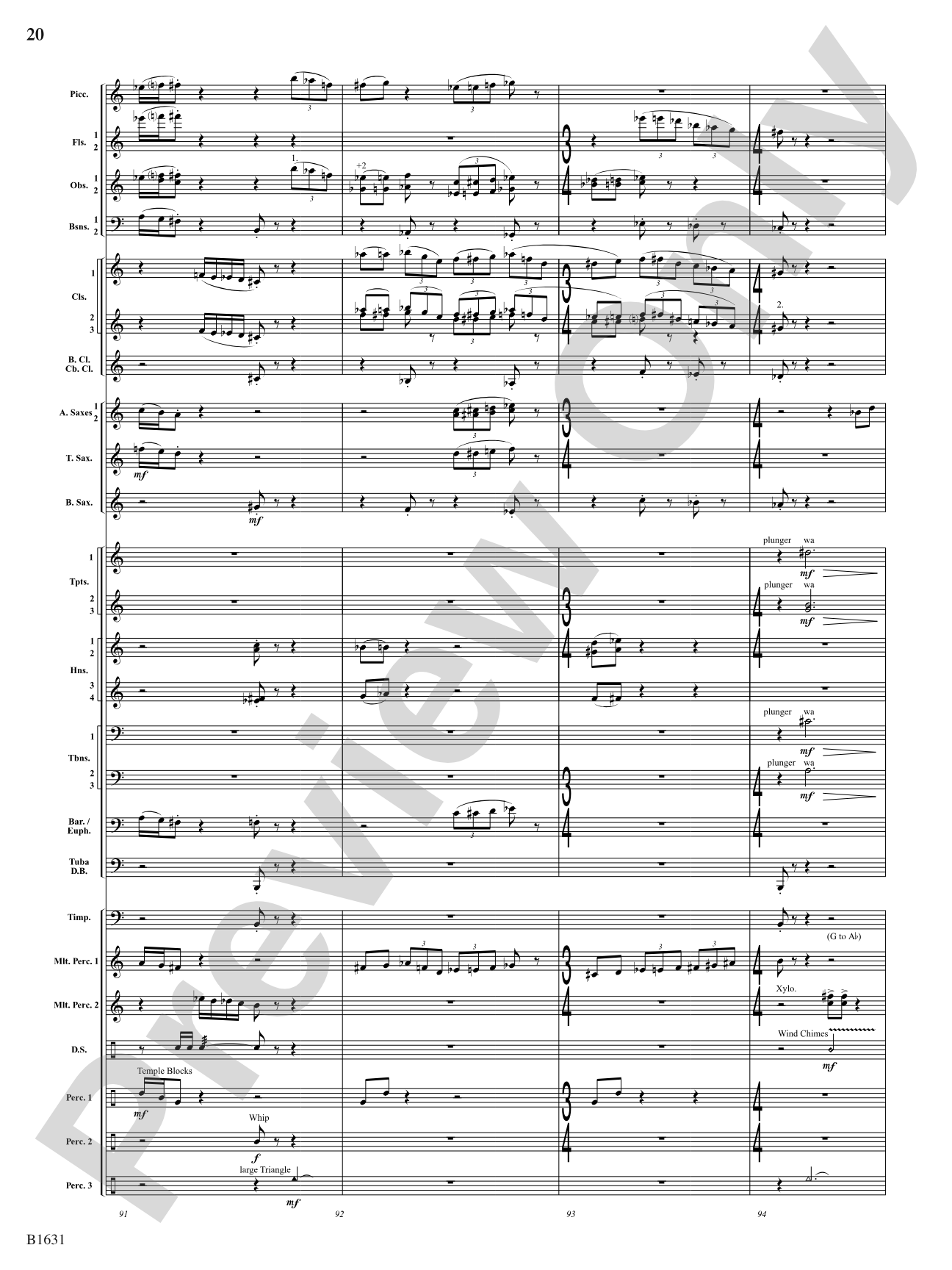 A Toonful Tune: Concert Band Conductor Score & Parts