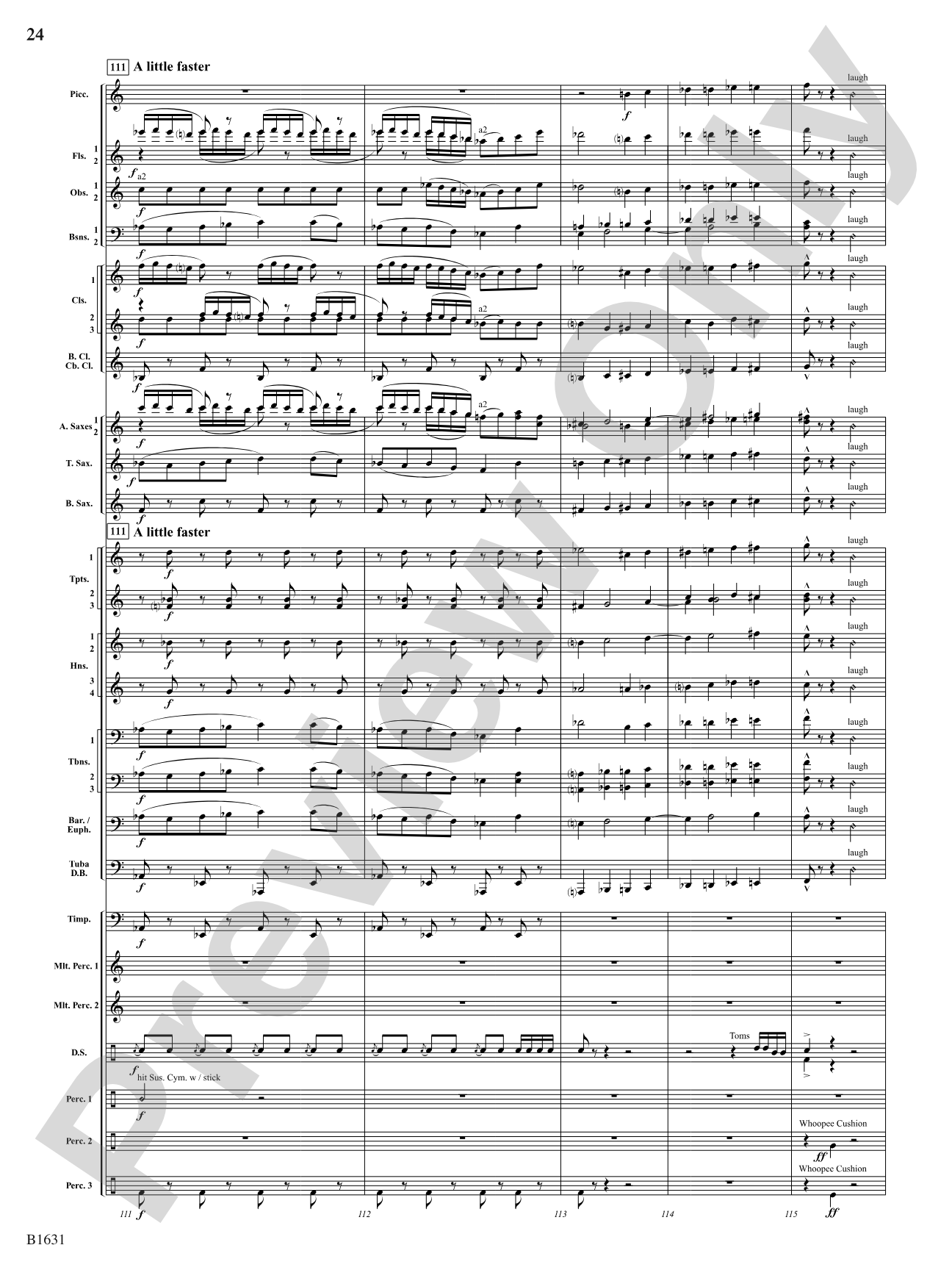 A Toonful Tune: Concert Band Conductor Score & Parts