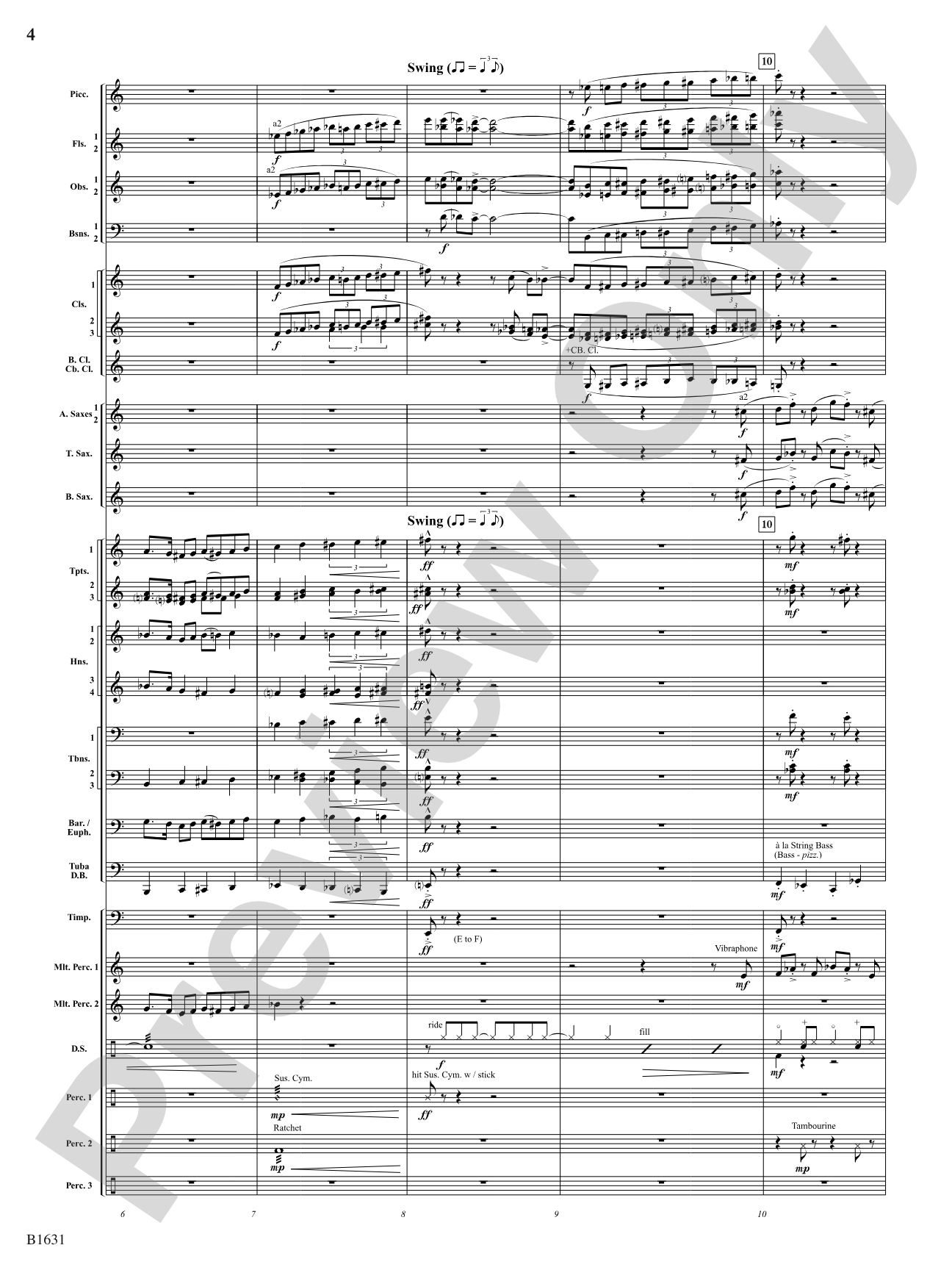 A Toonful Tune: Concert Band Conductor Score & Parts