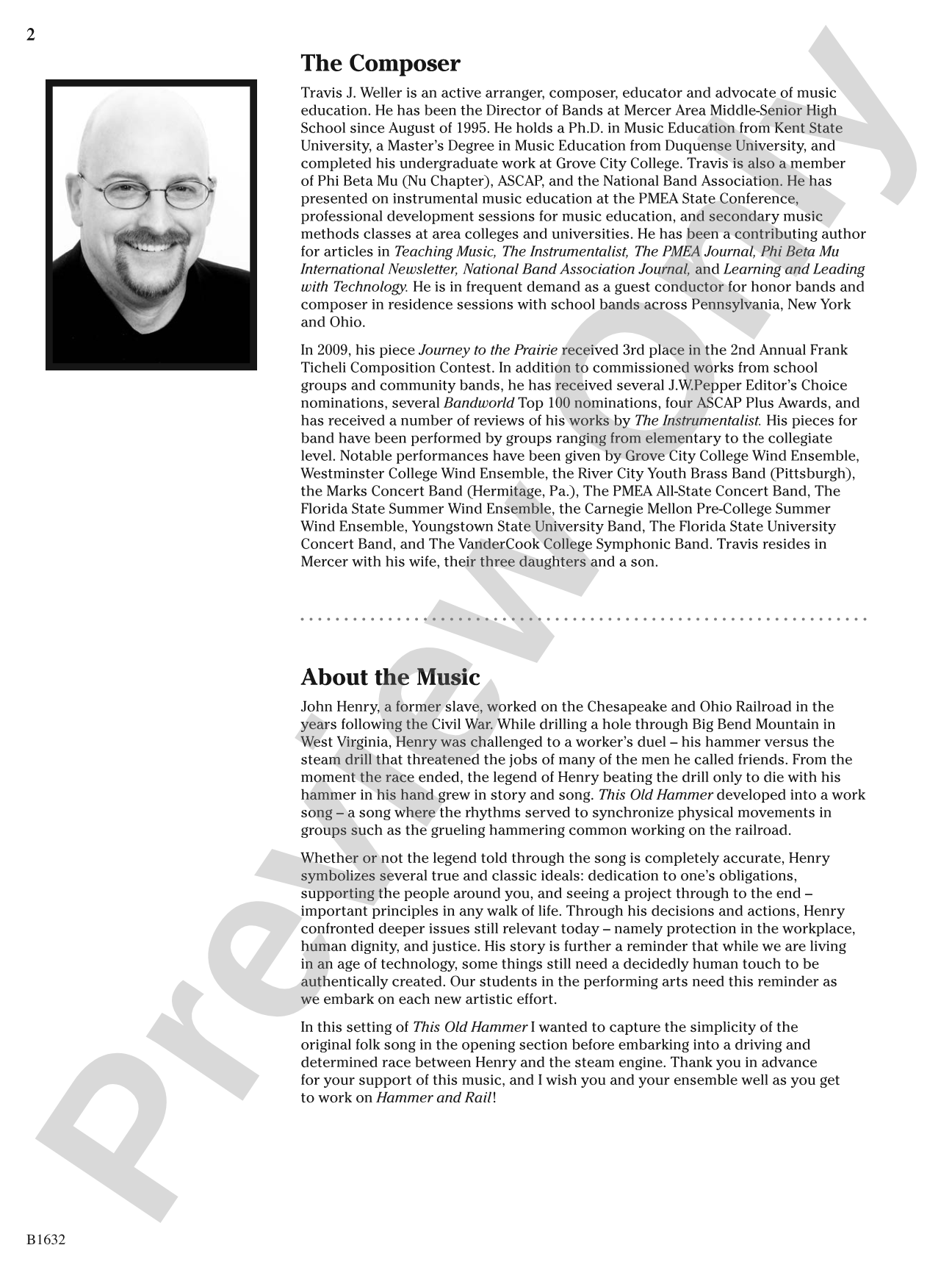 Hammer and Rail: Concert Band Conductor Score & Parts