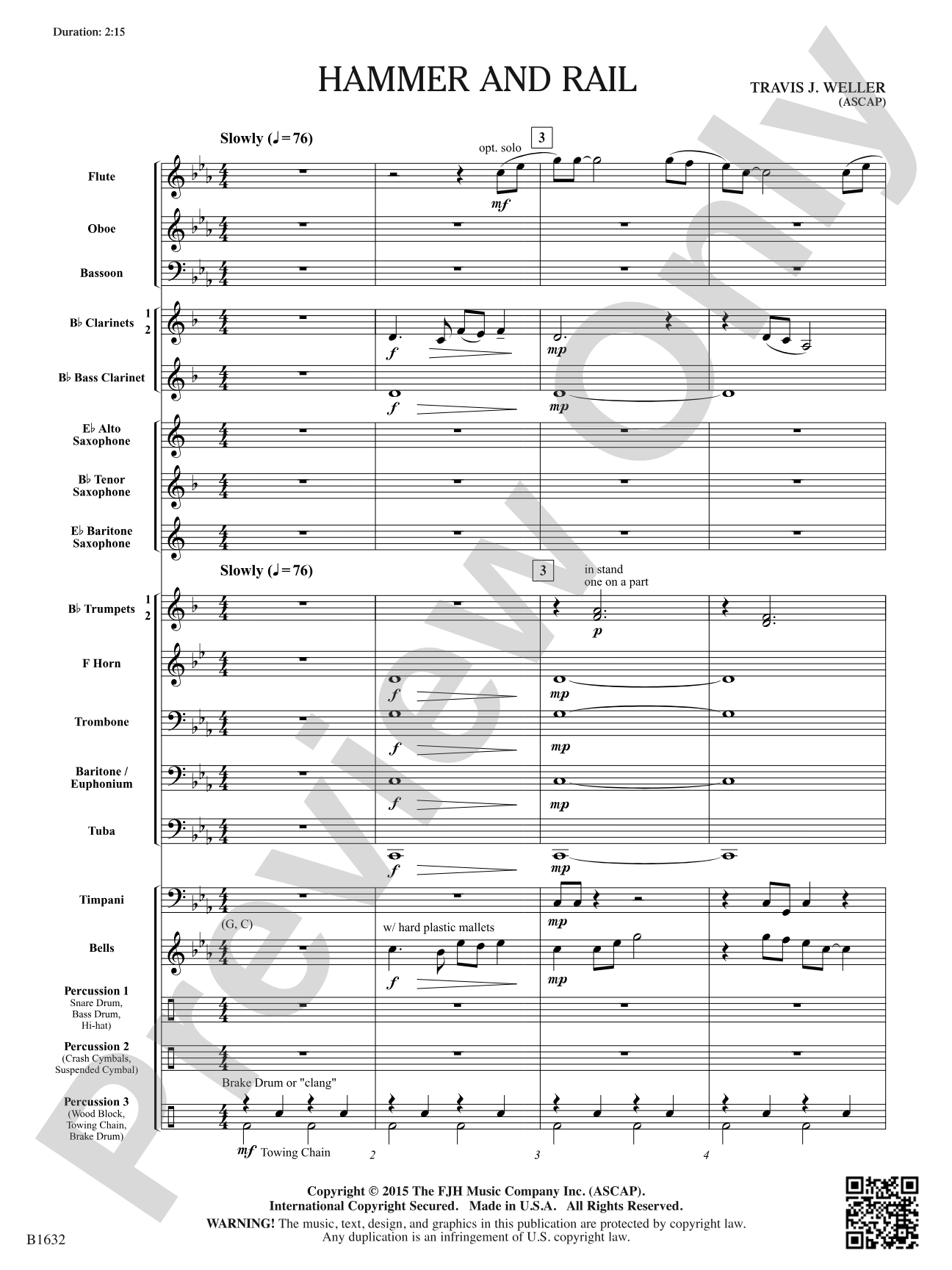 Hammer and Rail: Concert Band Conductor Score & Parts
