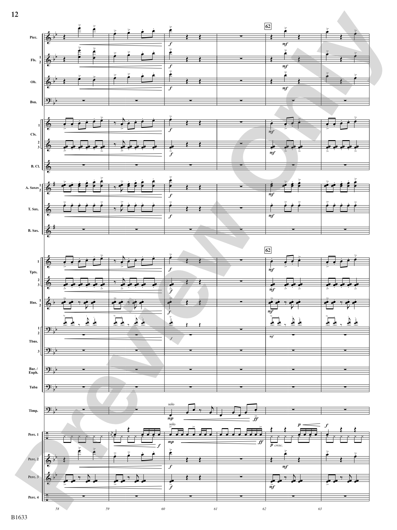 Beyond the Ridge: Concert Band Conductor Score & Parts