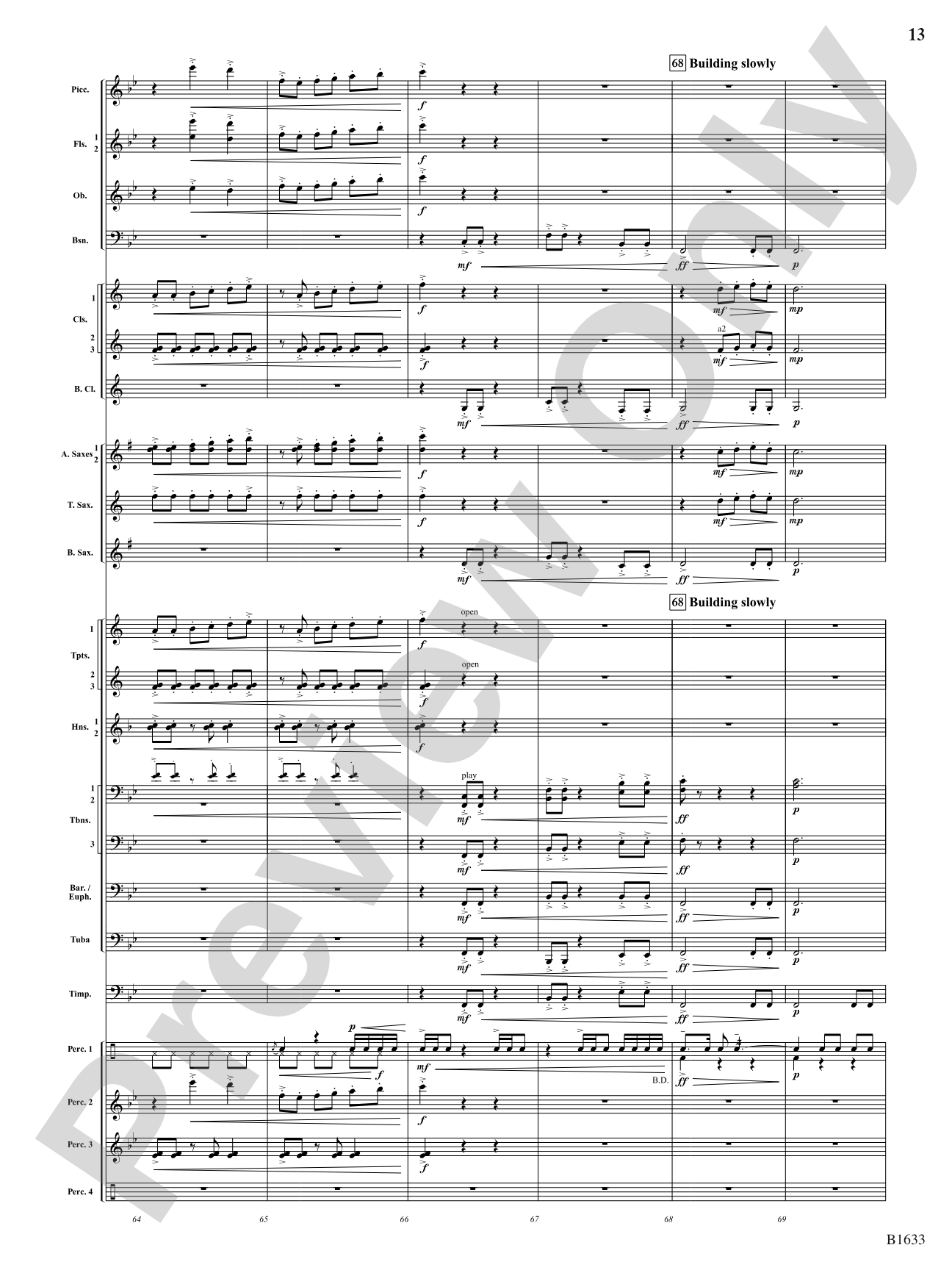 Beyond the Ridge: Concert Band Conductor Score & Parts