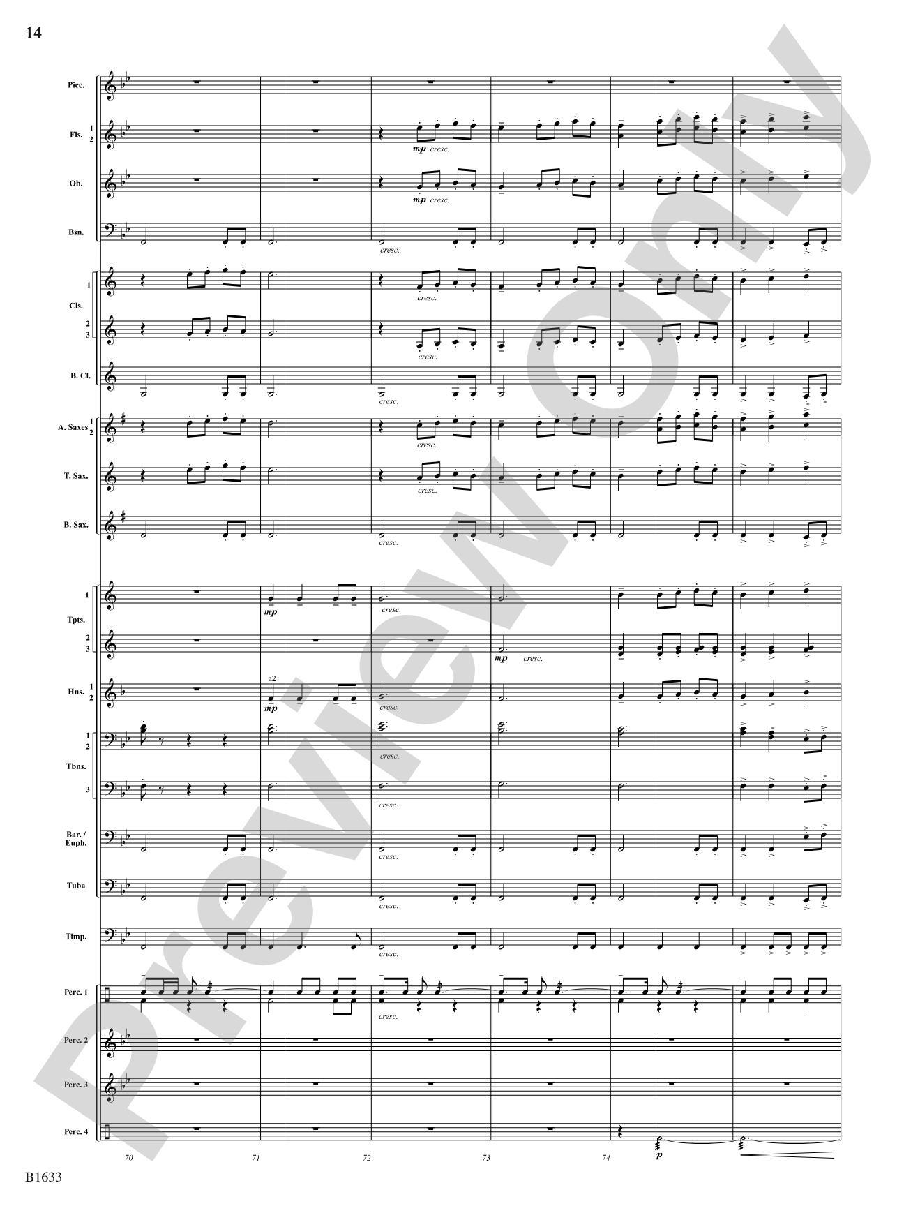 Beyond the Ridge: Concert Band Conductor Score & Parts
