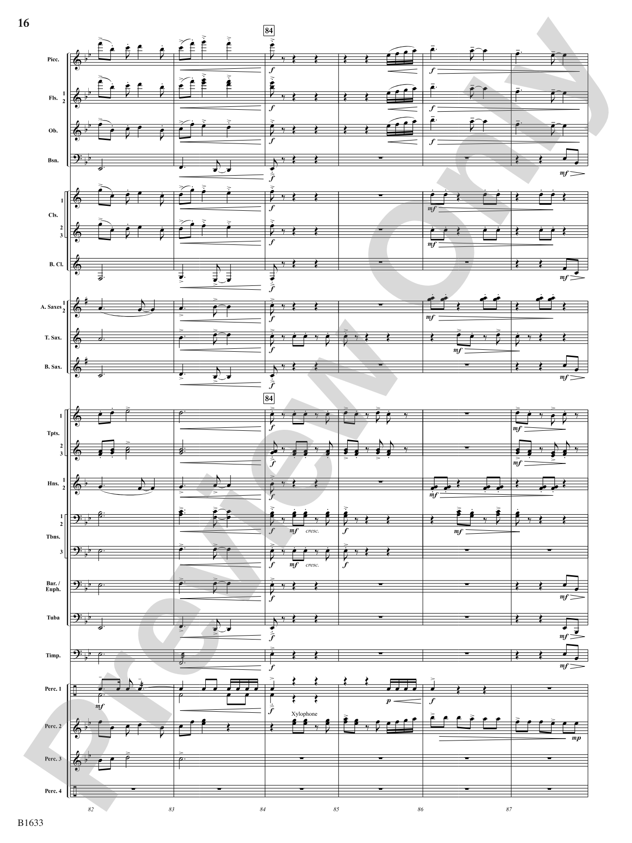 Beyond the Ridge: Concert Band Conductor Score & Parts