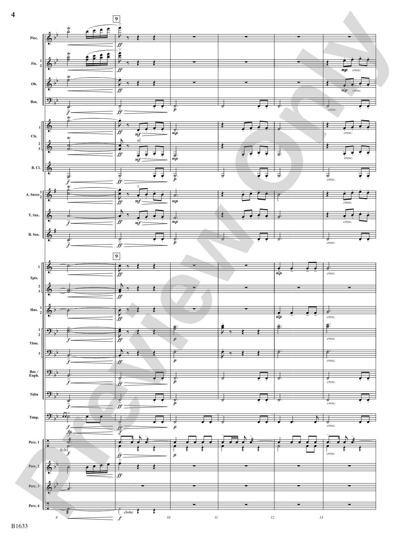 Beyond the Ridge: Concert Band Conductor Score & Parts
