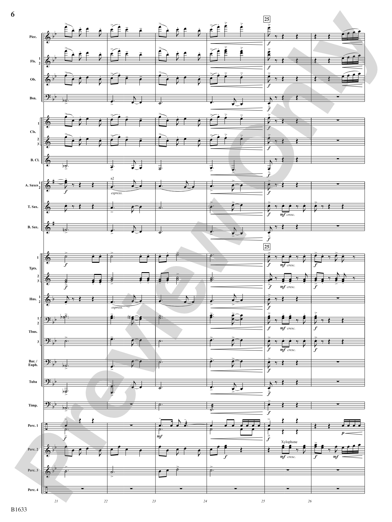Beyond the Ridge: Concert Band Conductor Score & Parts