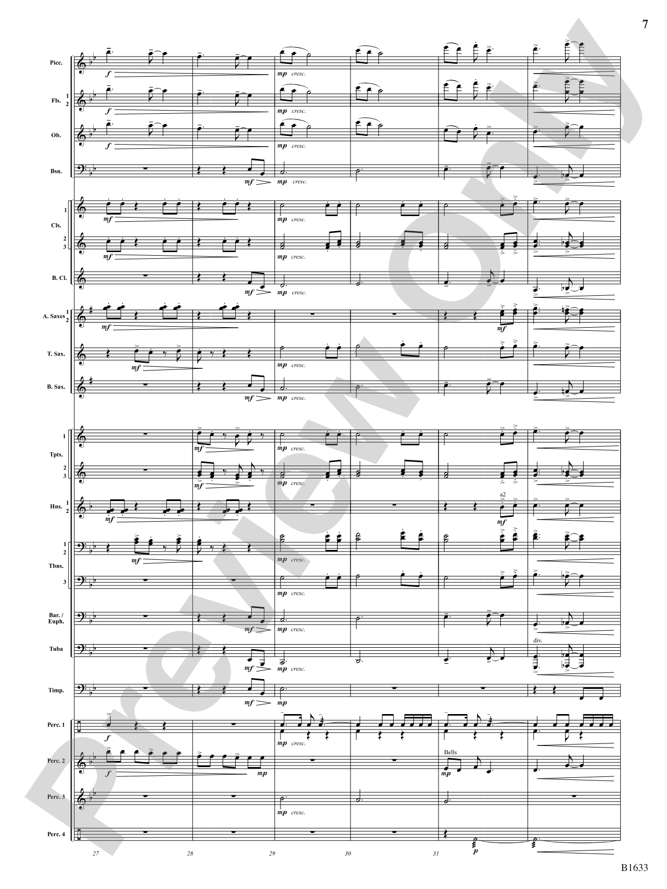 Beyond the Ridge: Concert Band Conductor Score & Parts