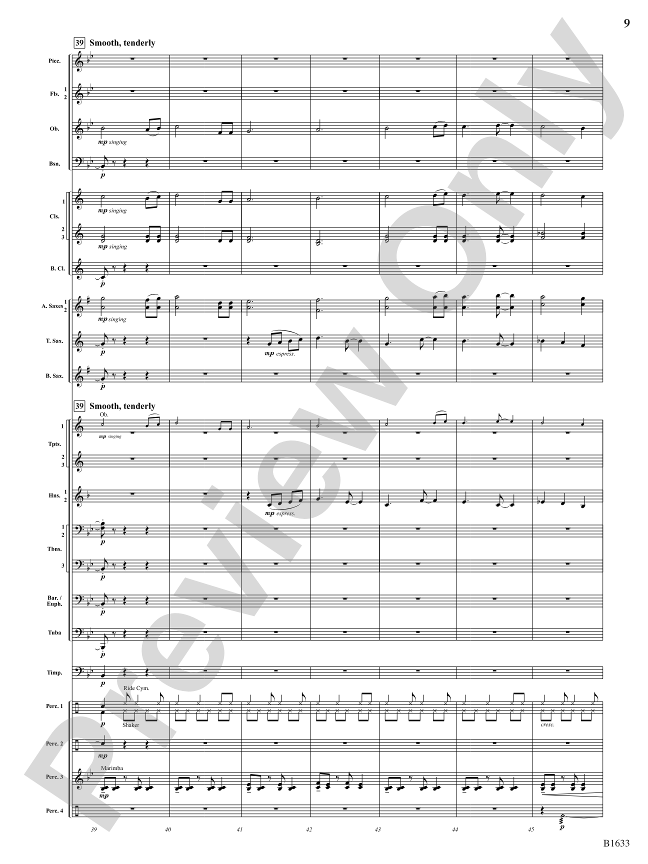 Beyond the Ridge: Concert Band Conductor Score & Parts
