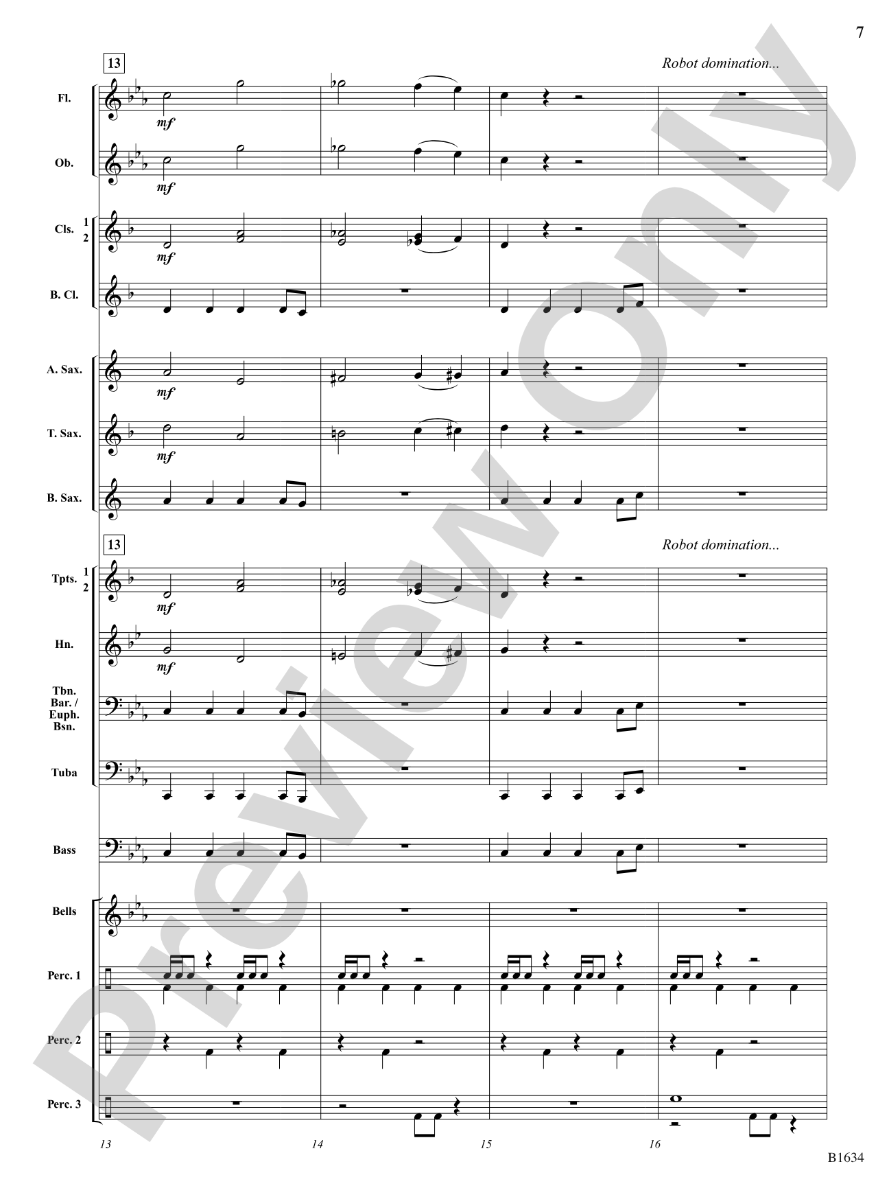 When Robots Rule the World: Concert Band Conductor Score & Parts